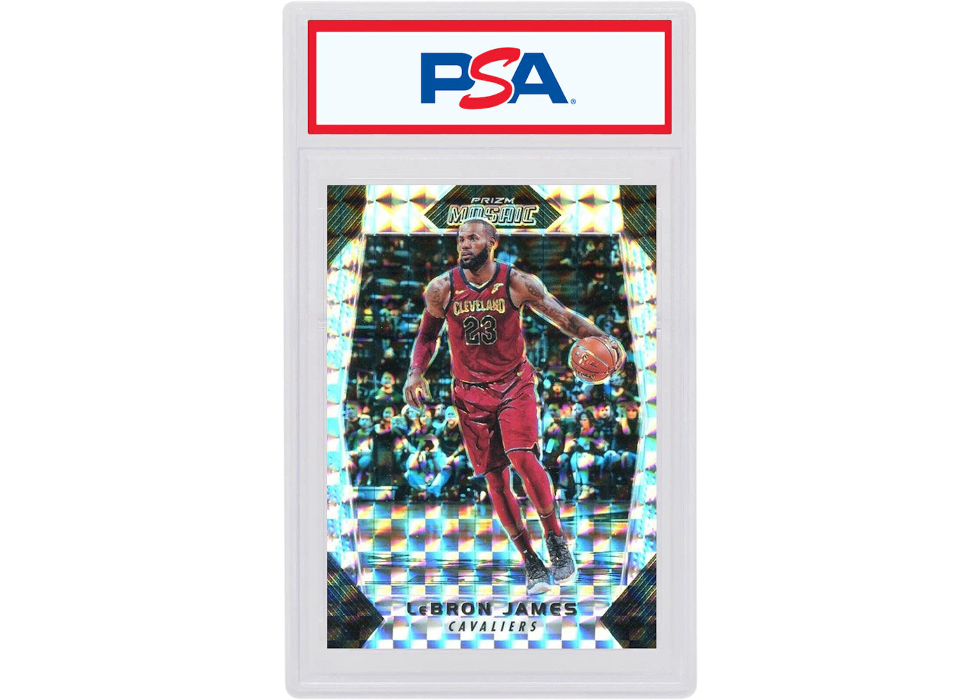 LeBron James 2017 Panini Prizm Mosaic #80 (PSA or BGS Graded)