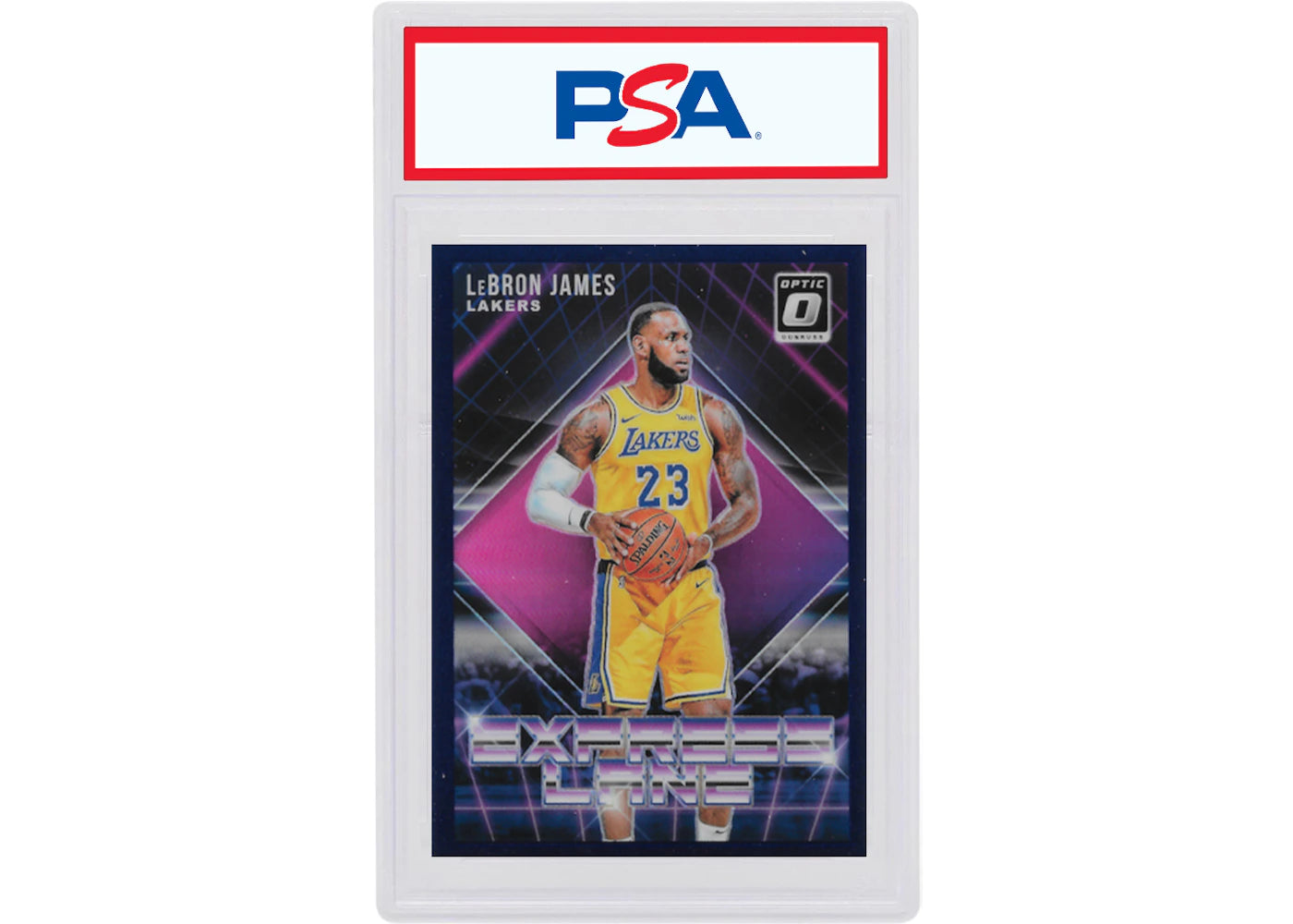 LeBron James 2018 Panini Donruss Optic Express Lane Purple #4 (PSA or BGS Graded)