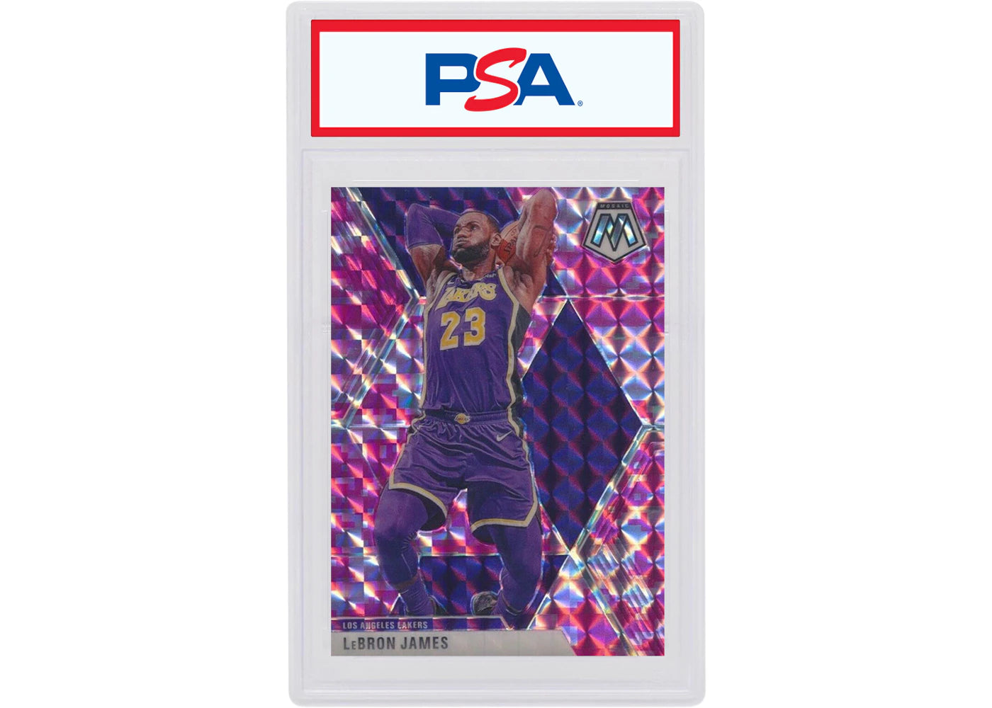 LeBron James 2019 Panini Mosaic Camo Pink #8 (PSA or BGS Graded)