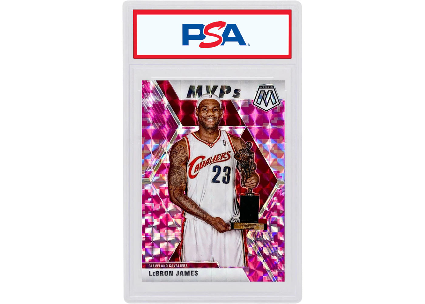 LeBron James 2019 Panini Mosaic MVP's Camo Pink #298 (PSA or BGS Graded)