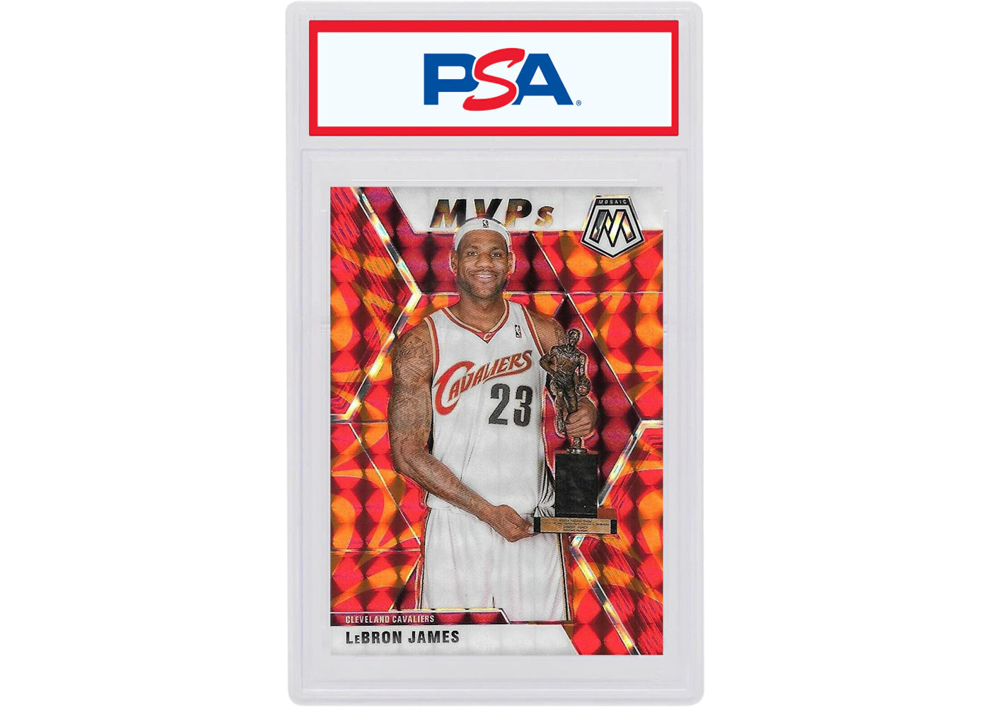 LeBron James 2019 Panini Mosaic MVP's Reactive Orange #298 (PSA or BGS Graded)