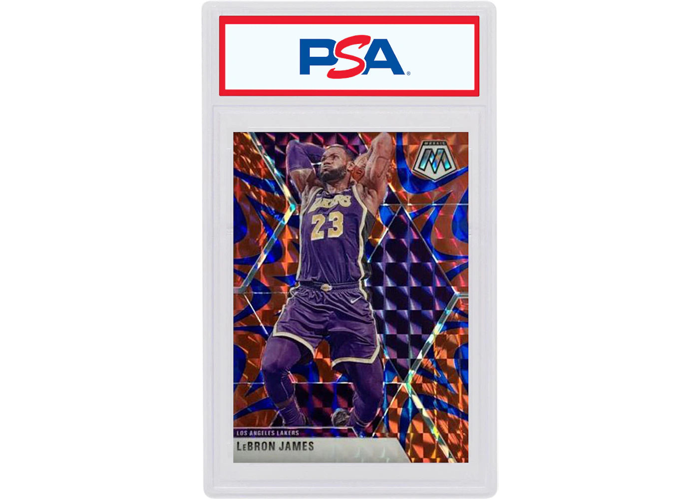 LeBron James 2019 Panini Mosaic Reactive Blue #8 (PSA or BGS Graded)