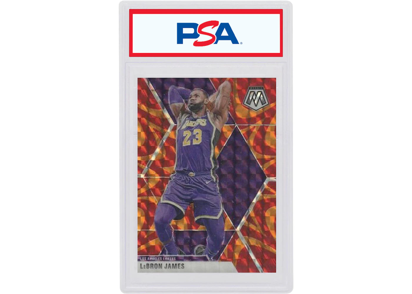 LeBron James 2019 Panini Mosaic Reactive Orange #8 (PSA or BGS Graded)