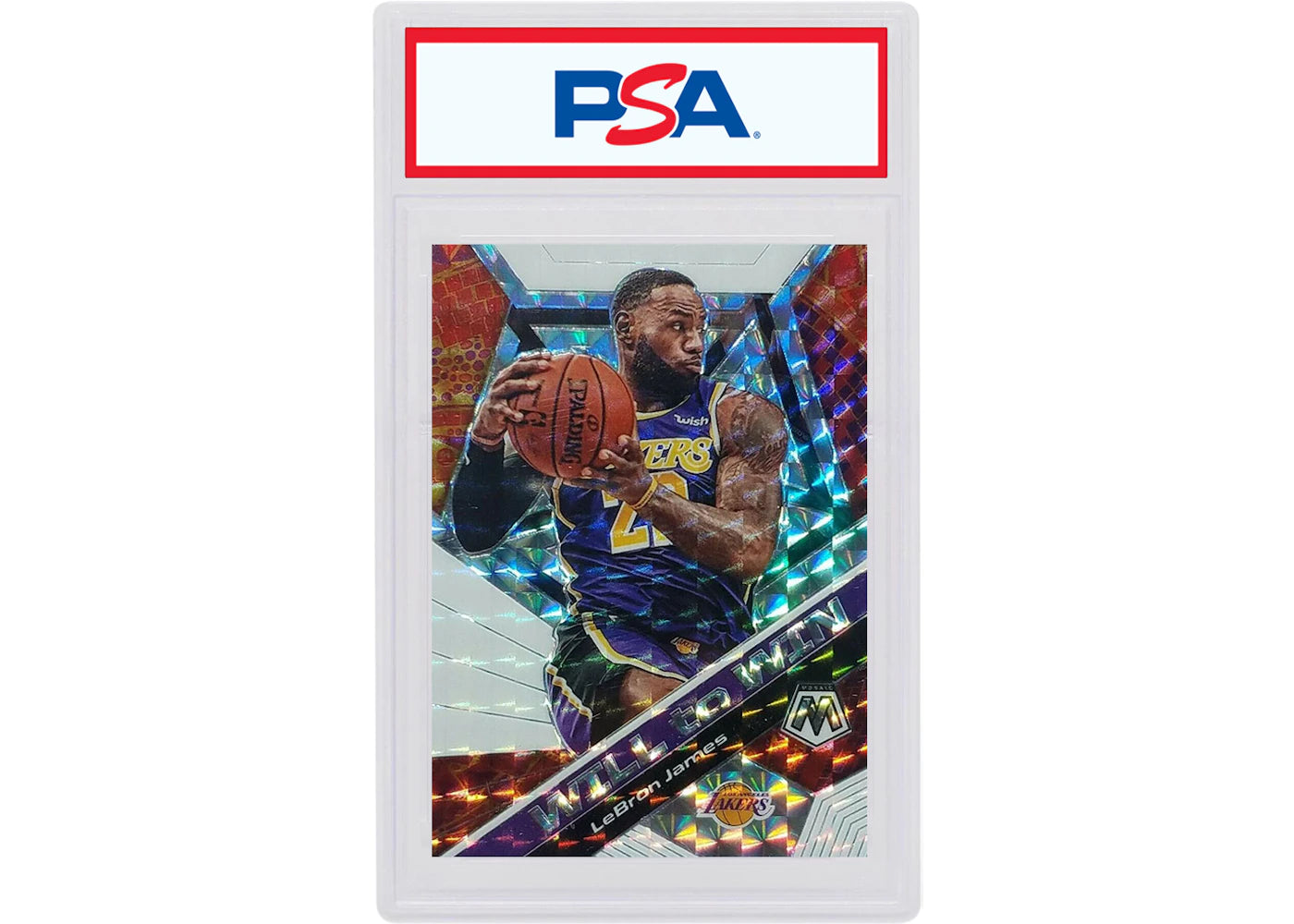 LeBron James 2019 Panini Mosaic Will to Win Mosaic #7 (PSA or BGS Graded)