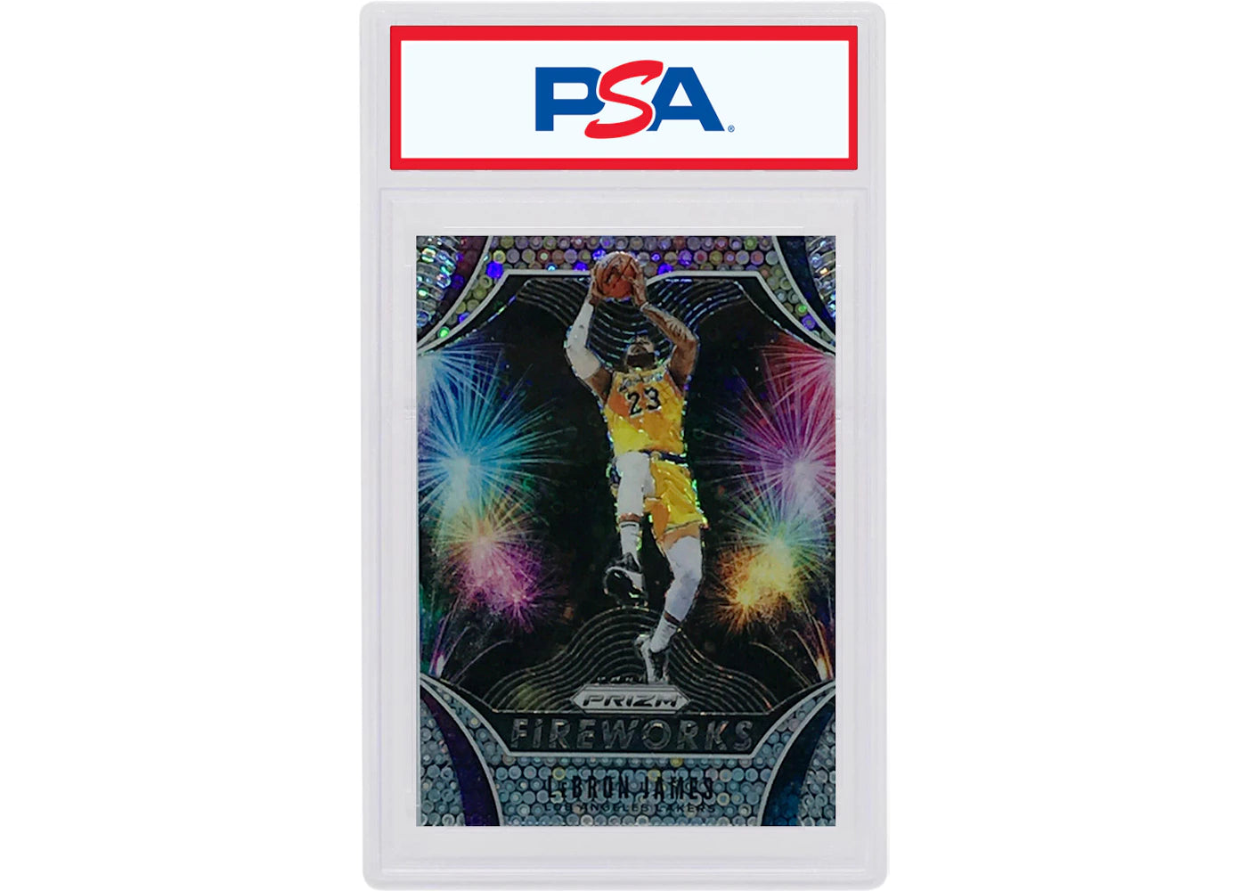 LeBron James 2019 Panini Prizm Fireworks Fast Break #2 (PSA or BGS Graded)