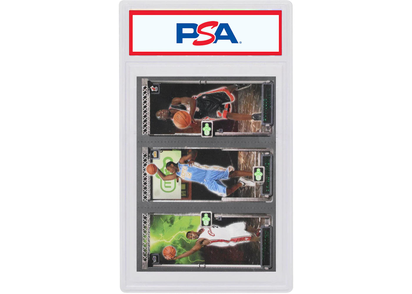 LeBron James/Carmelo Anthony/Dwyane Wade 2003 Topps Rookie Matrix Rookie #111/#113/#115 (PSA or BGS Graded)