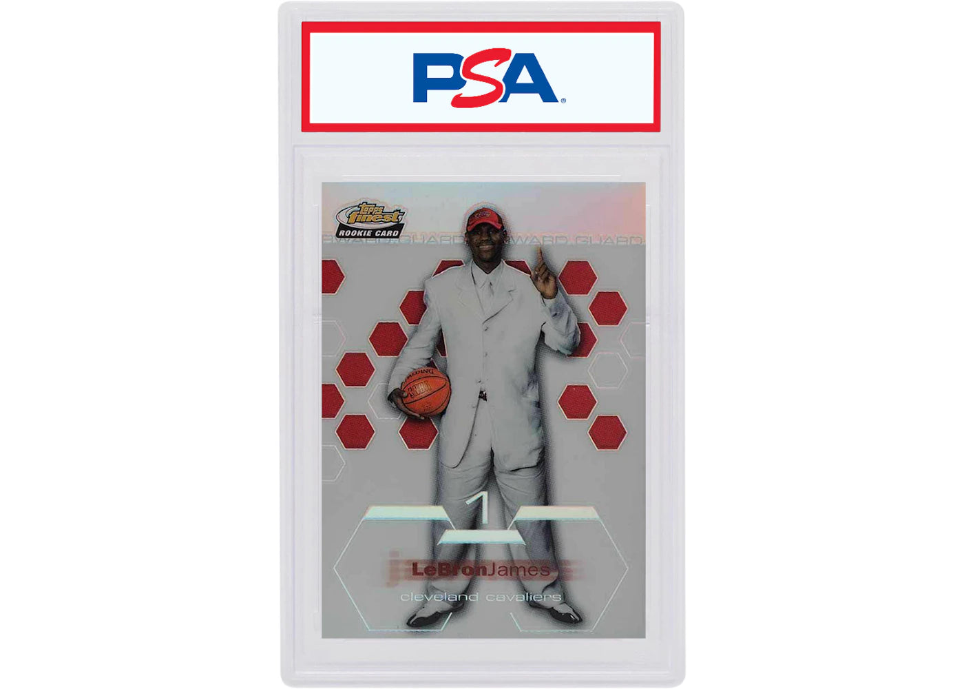 Lebron James 2002-03 Topps Finest Rookie Refractor /250 #178 (PSA or BGS Graded)