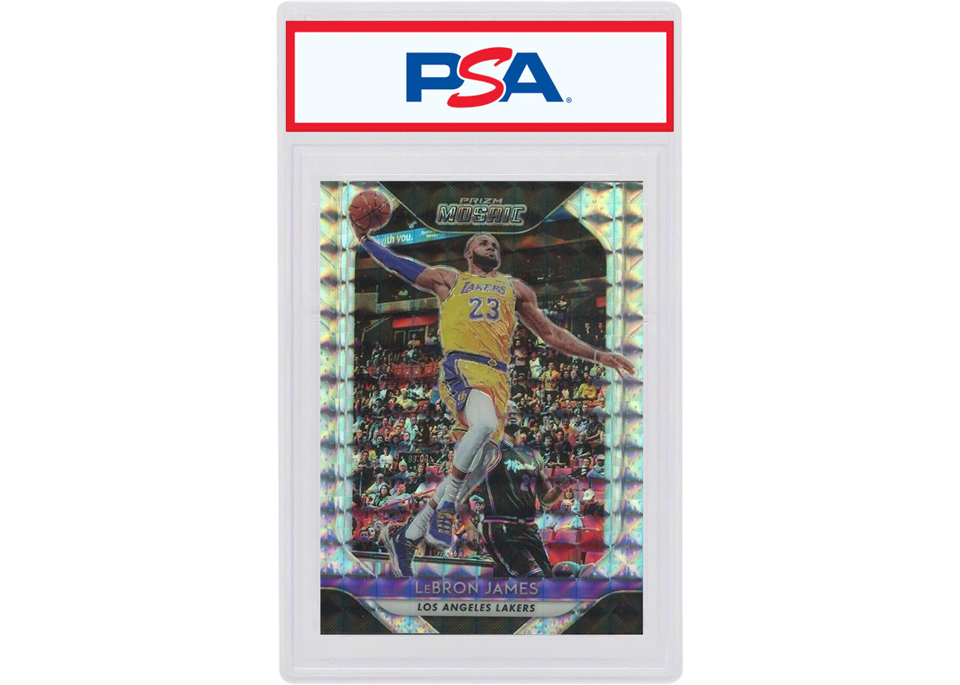 Lebron James 2018 Panini Prizm Mosaic #65 (PSA or BGS Graded)