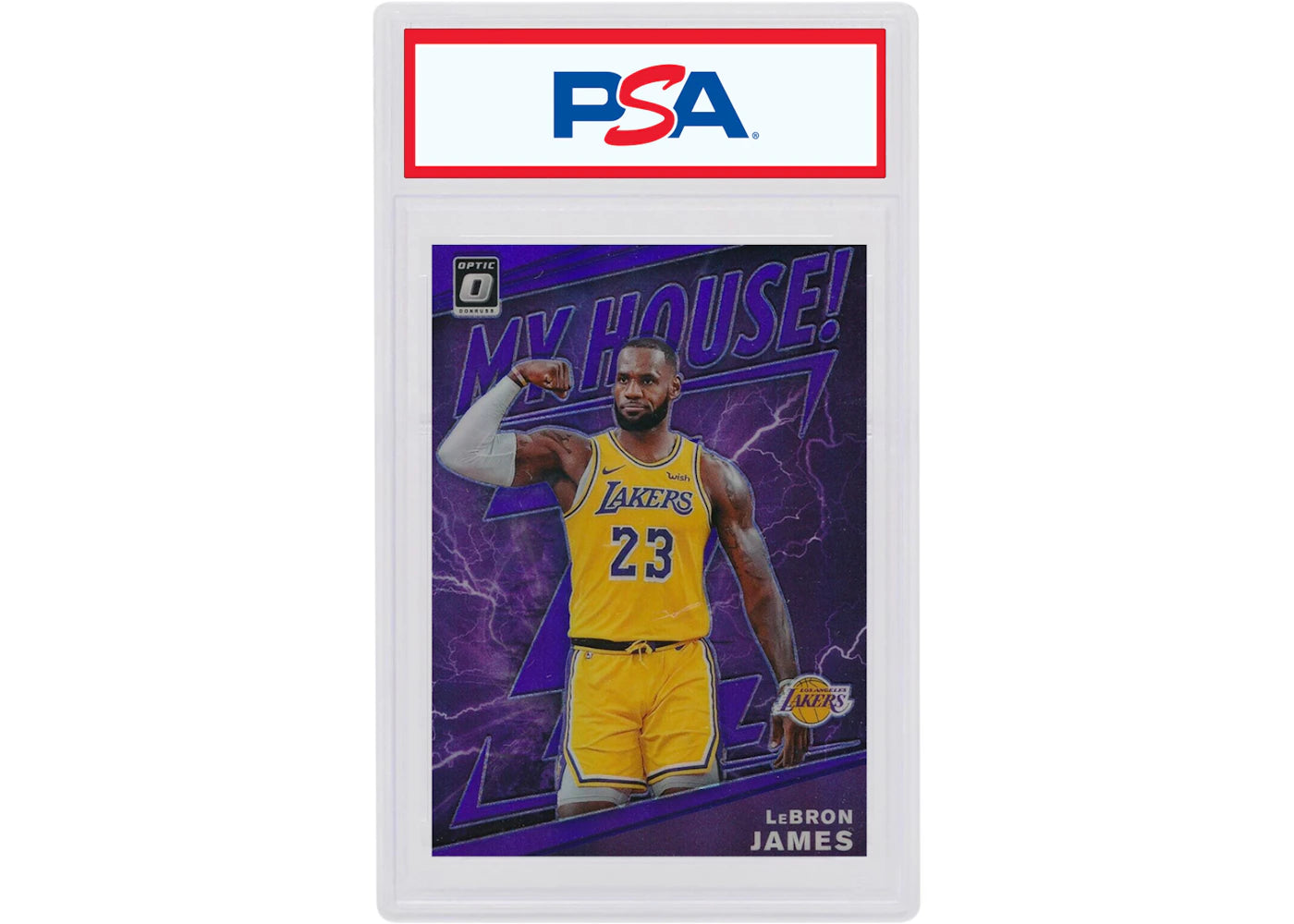 Lebron James 2019 Panini Donruss Optic My House! Purple #13 (PSA or BGS Graded)