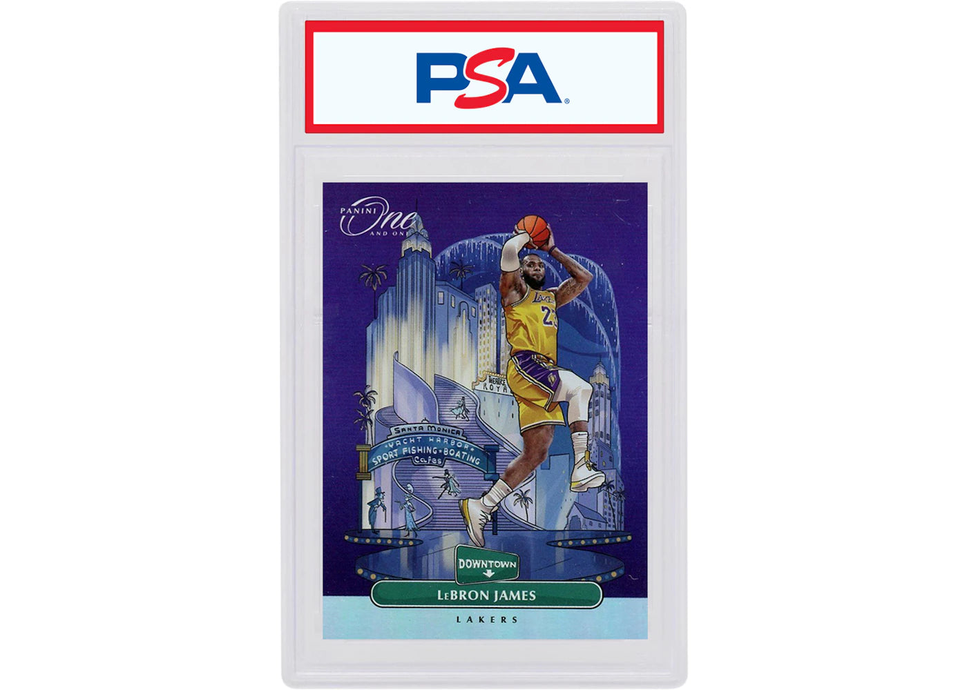 Lebron James 2019 Panini One and One Downtown #2 (PSA or BGS Graded)
