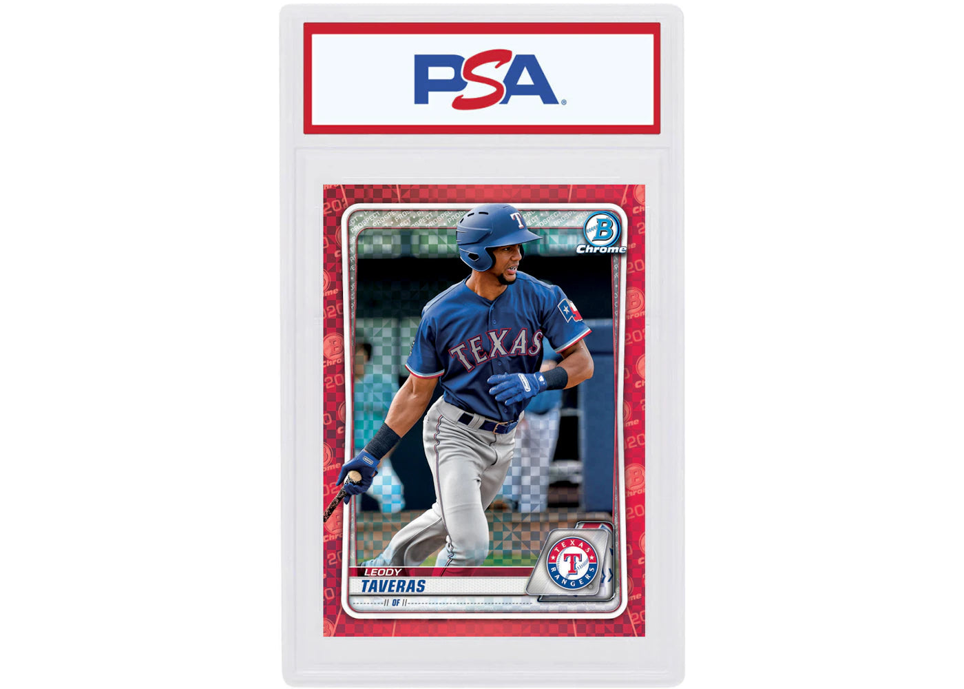 Leody Taveras 2020 Bowman Chrome X Red X-Fractor 1/1 #BCP-188