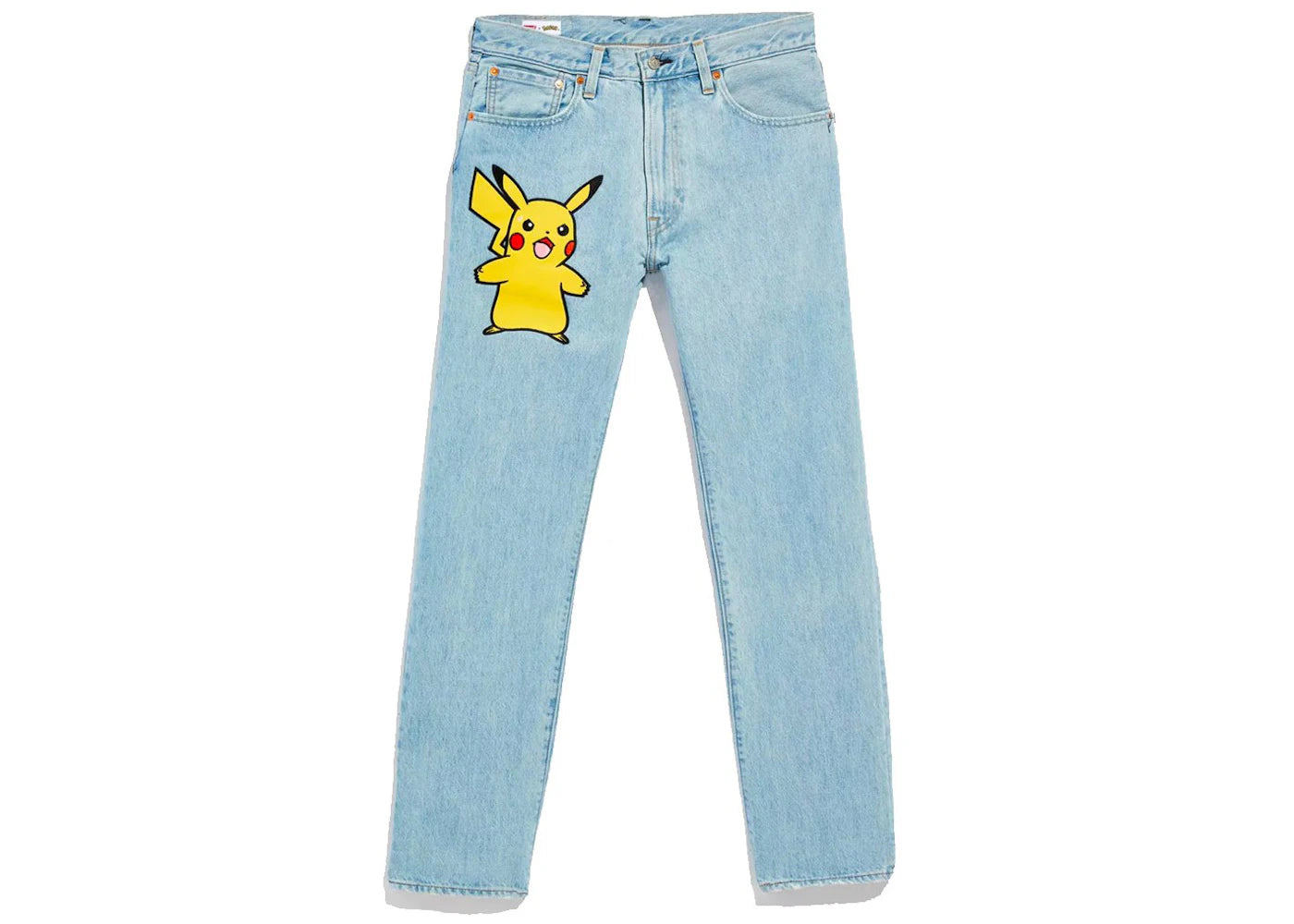 Levis x Pokémon 551Z Authentic Straight Jeans Light Wash