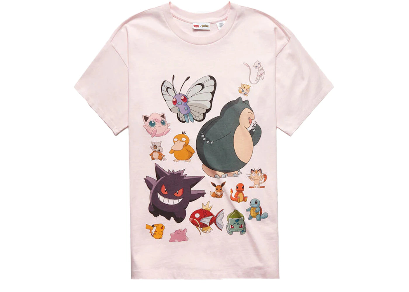 Levis x Pokémon Unisex T-shirt Pink