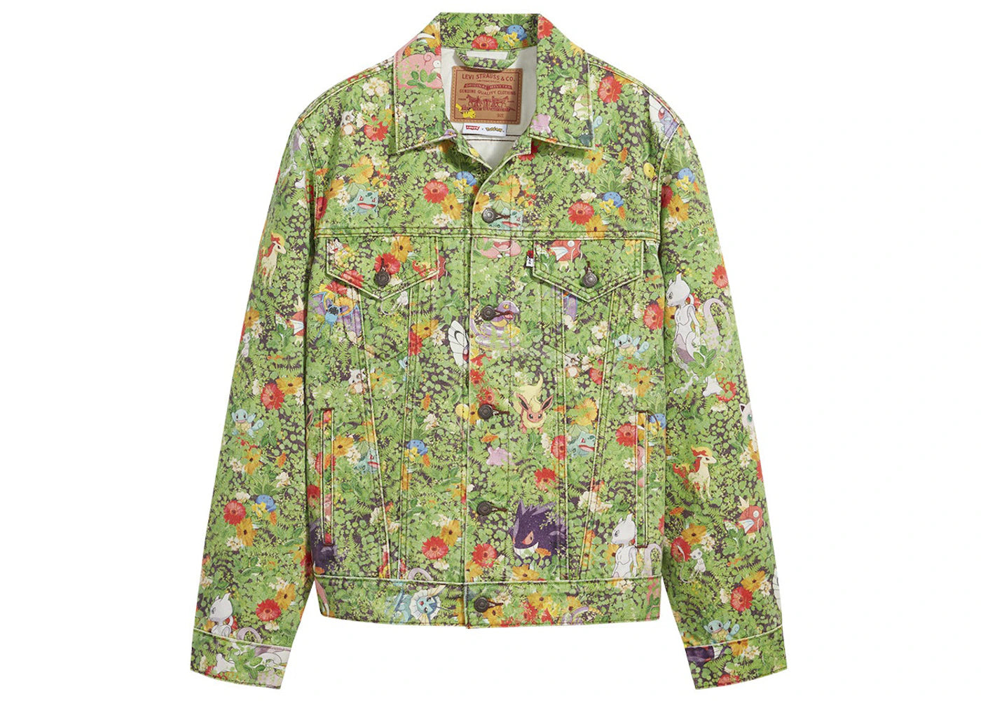 Levis x Pokémon Vintage Fit Trucker Jacket Garden Multicolor