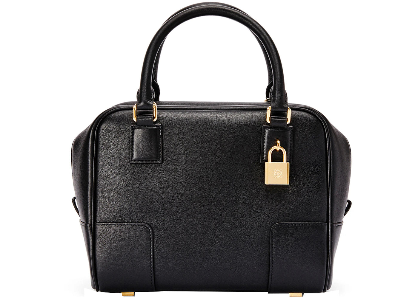 LOEWE Amazona 19 Square Bag in Nappa Calfskin Black