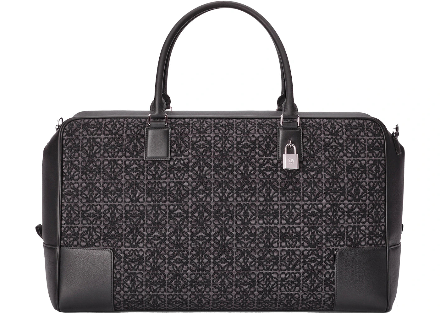 LOEWE Amazona 44 Bag in Anagram Jacquard Anthracite/Black