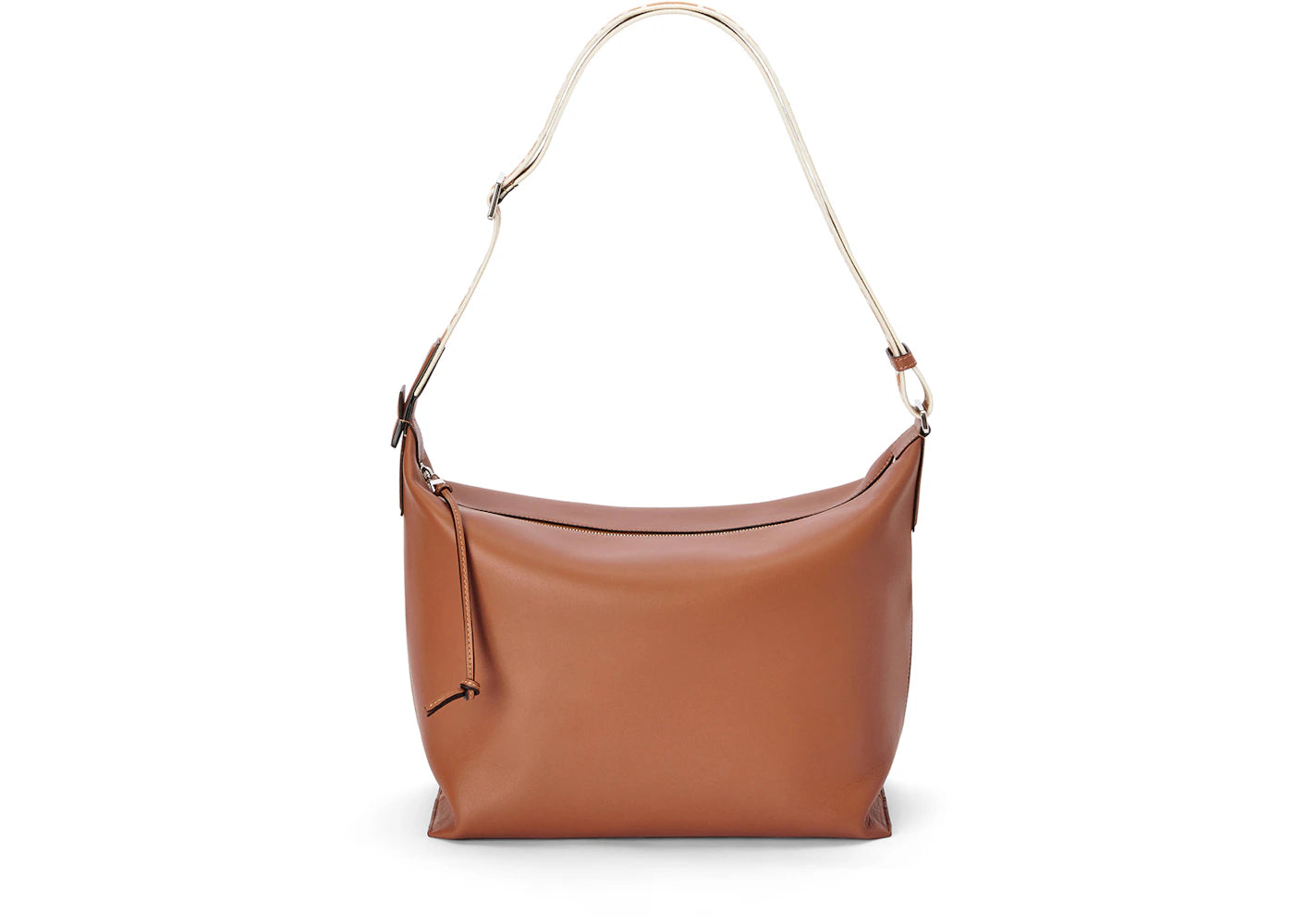 LOEWE Cubi Crossbody Tan/Jacquard Strap