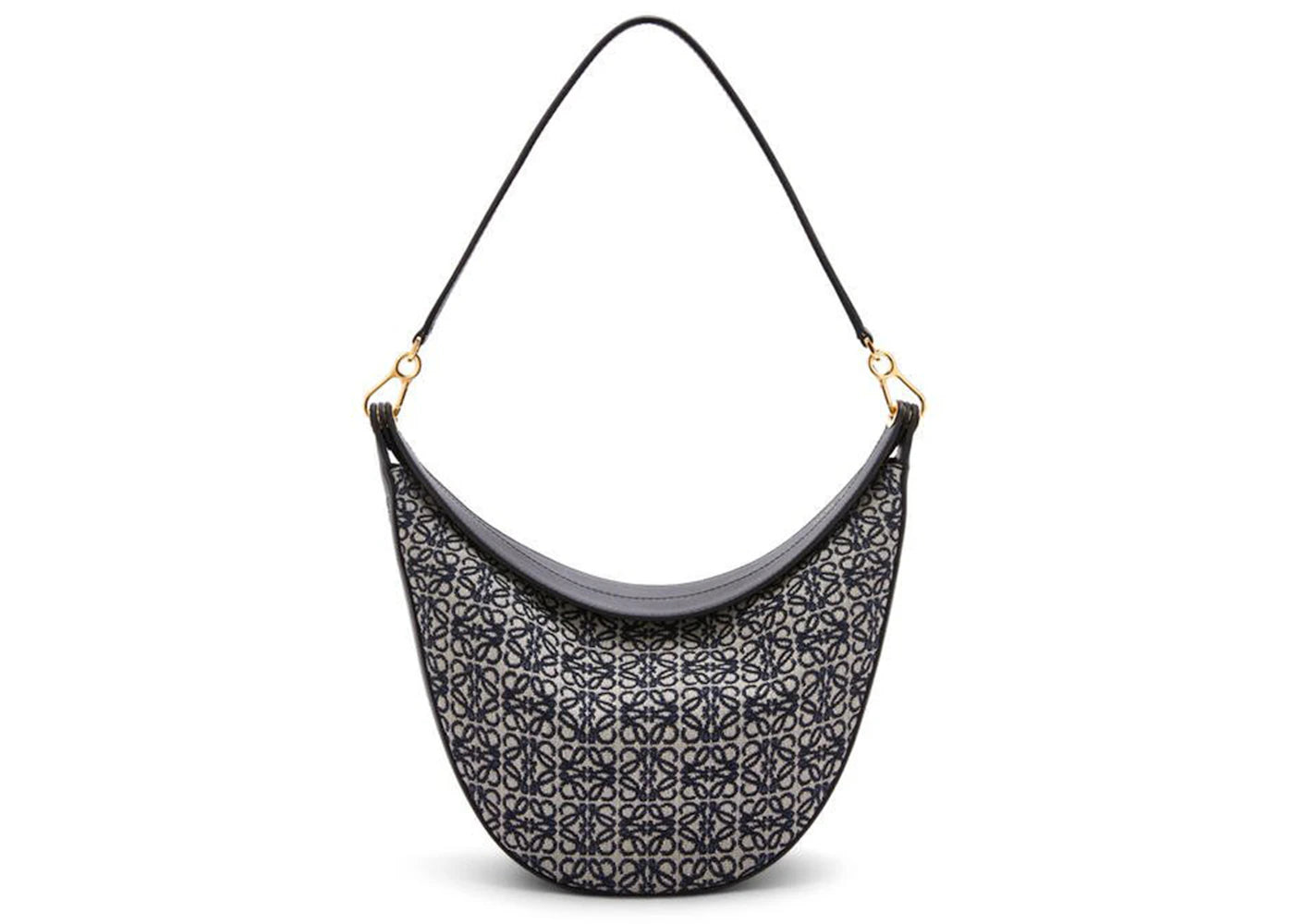 LOEWE Luna Shoulder Bag Anagram Jacquard Navy/Black