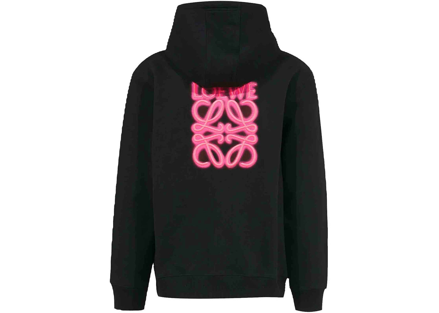 LOEWE Neon Hoodie Black