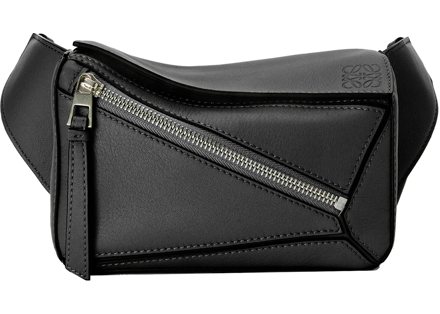 LOEWE Puzzle Bum Bag in Classic Calfskin Mini Black