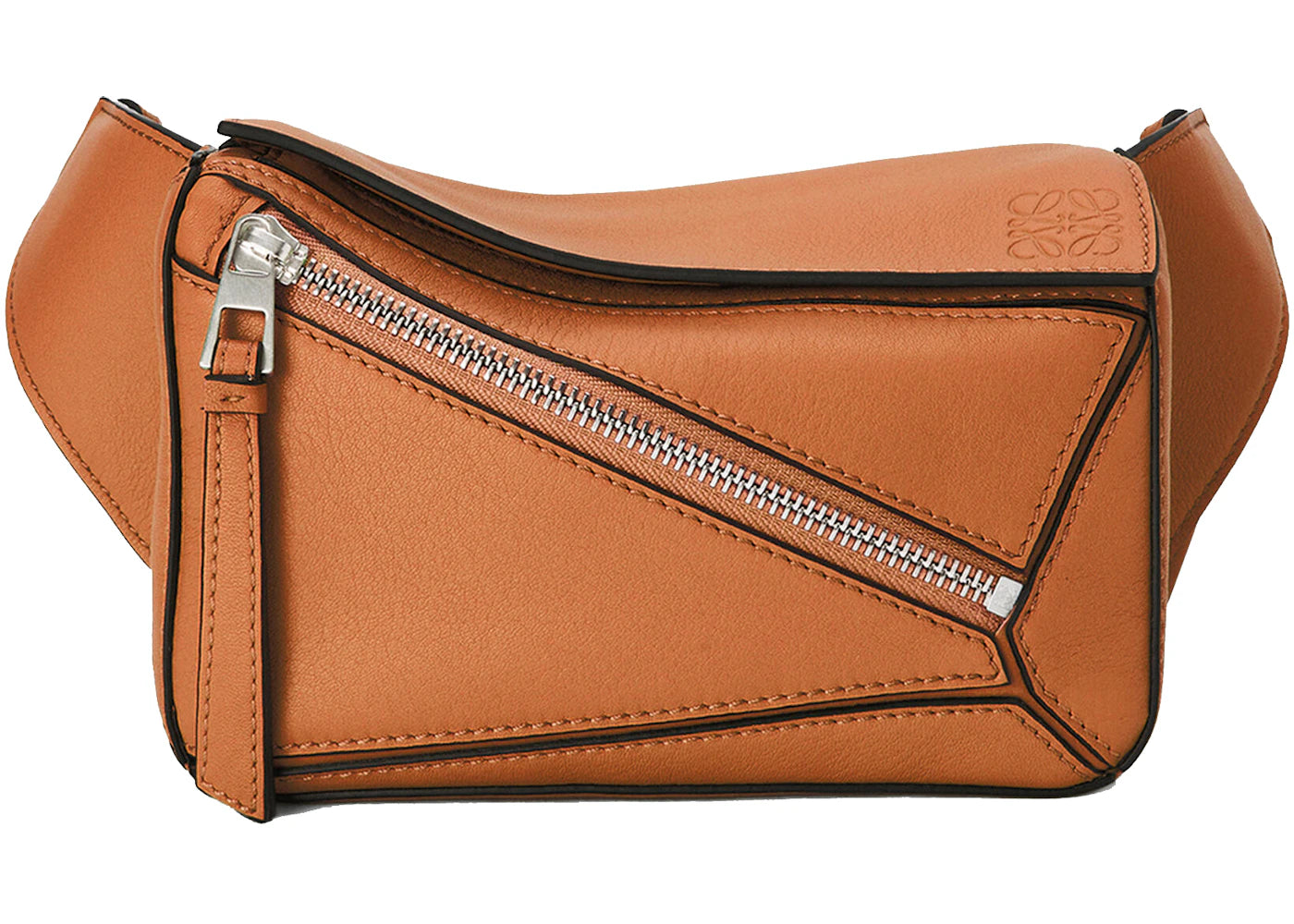 LOEWE Puzzle Bum Bag in Classic Calfskin Mini Tan