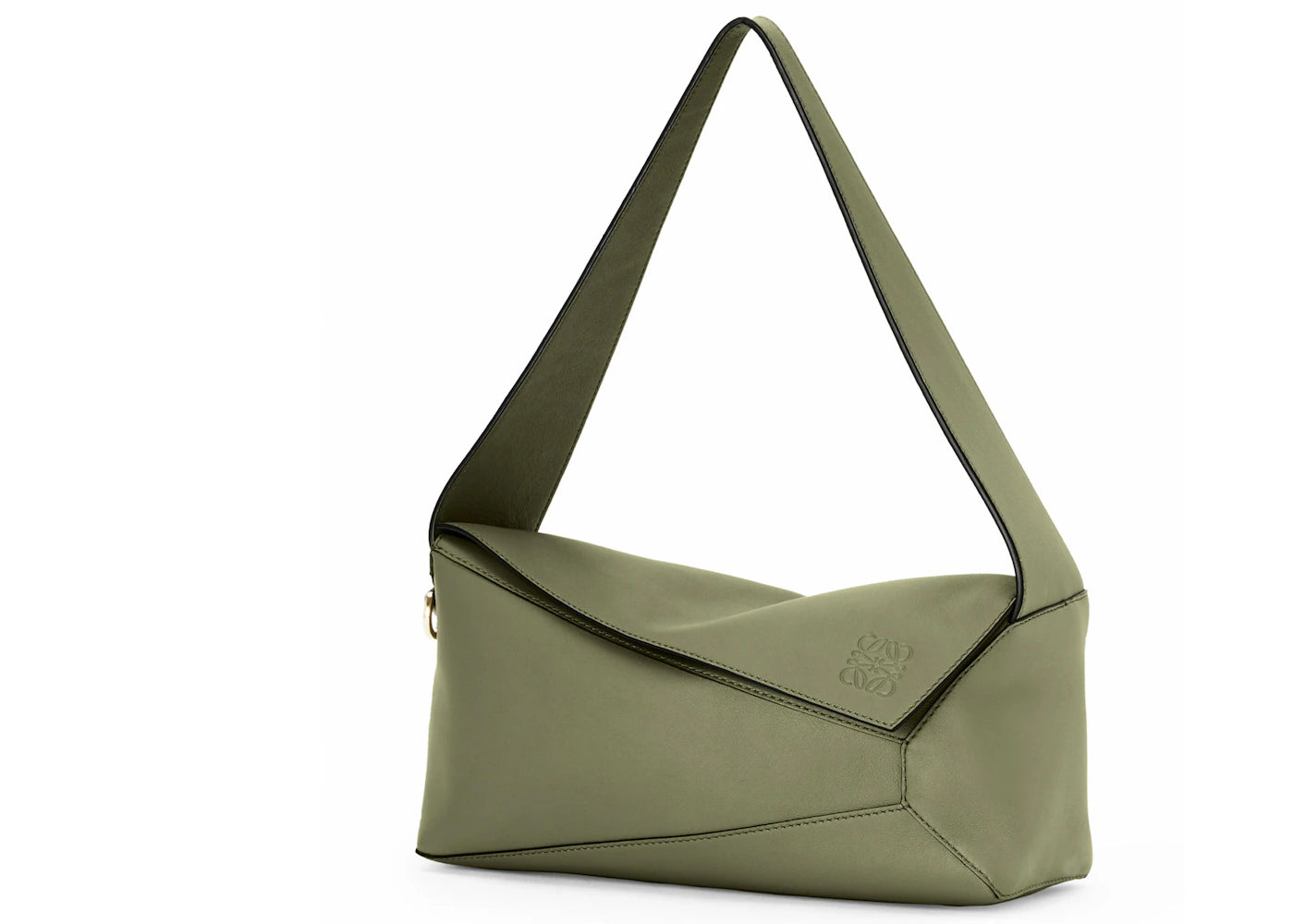 LOEWE Puzzle Hobo Bag in Nappa Calfskin Avocado Green