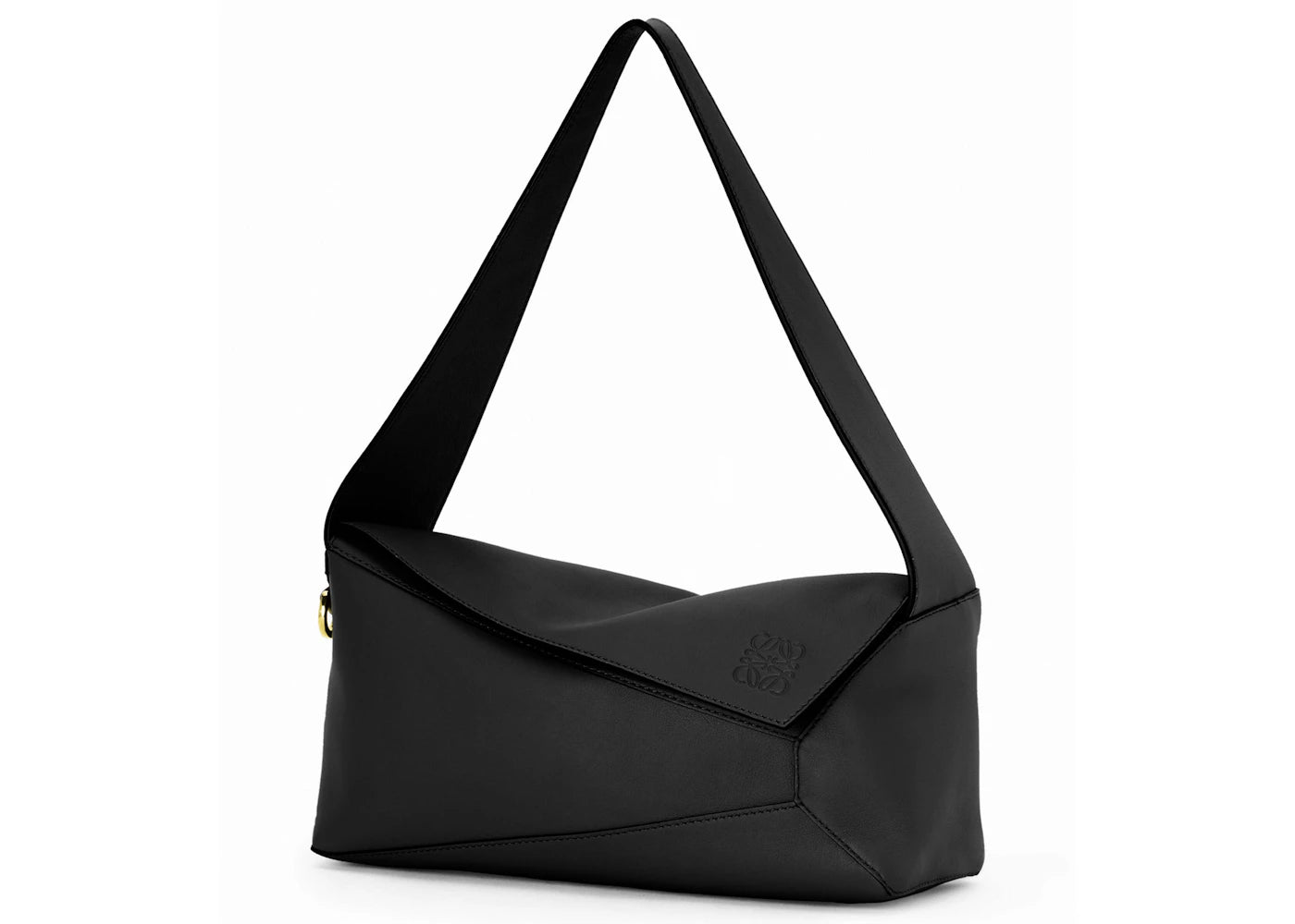 LOEWE Puzzle Hobo Bag in Nappa Calfskin Black