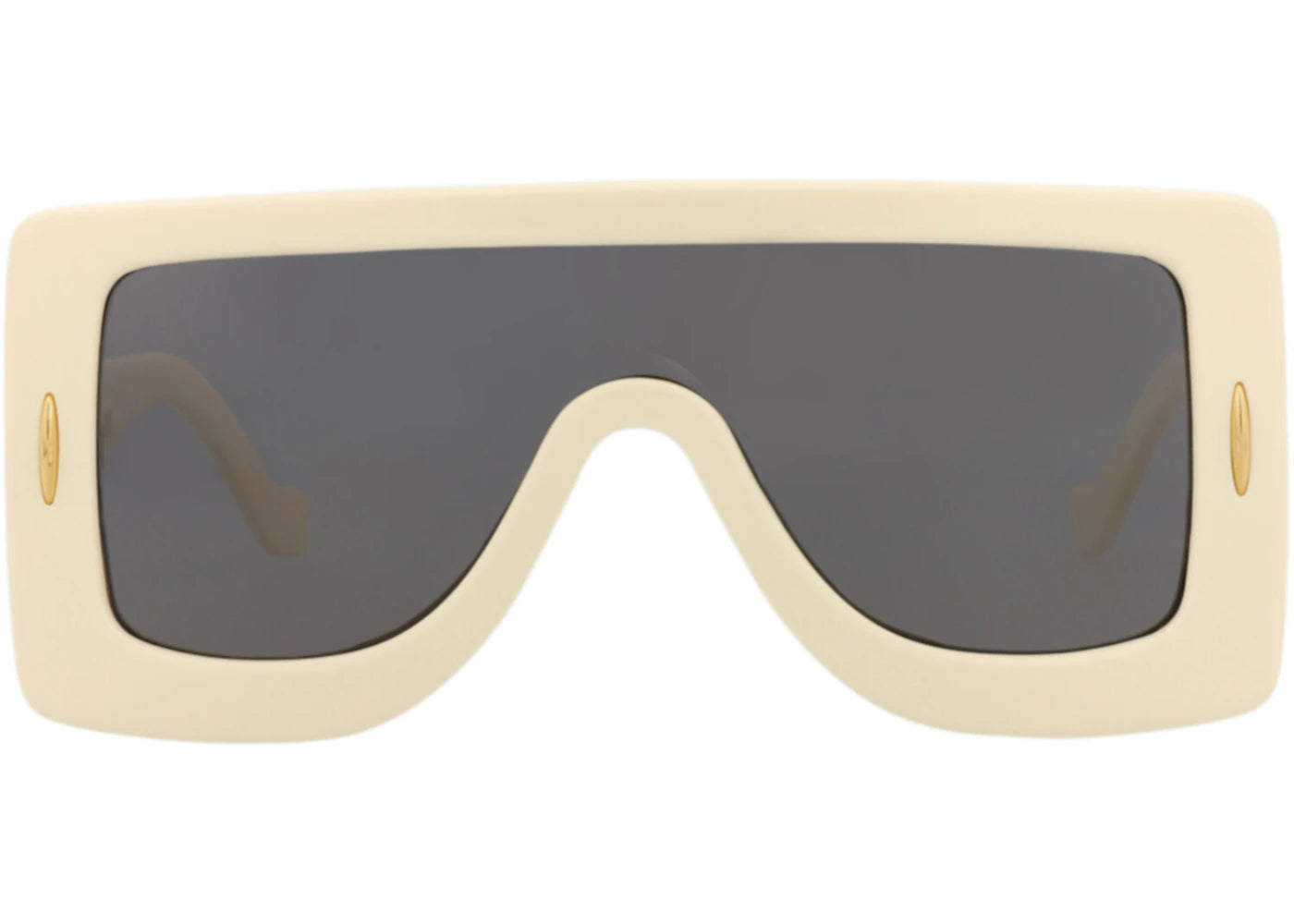 LOEWE Shield-Frame Acetate Sunglasses Ivory Ivory Smoke (LW40104I-00-25A)