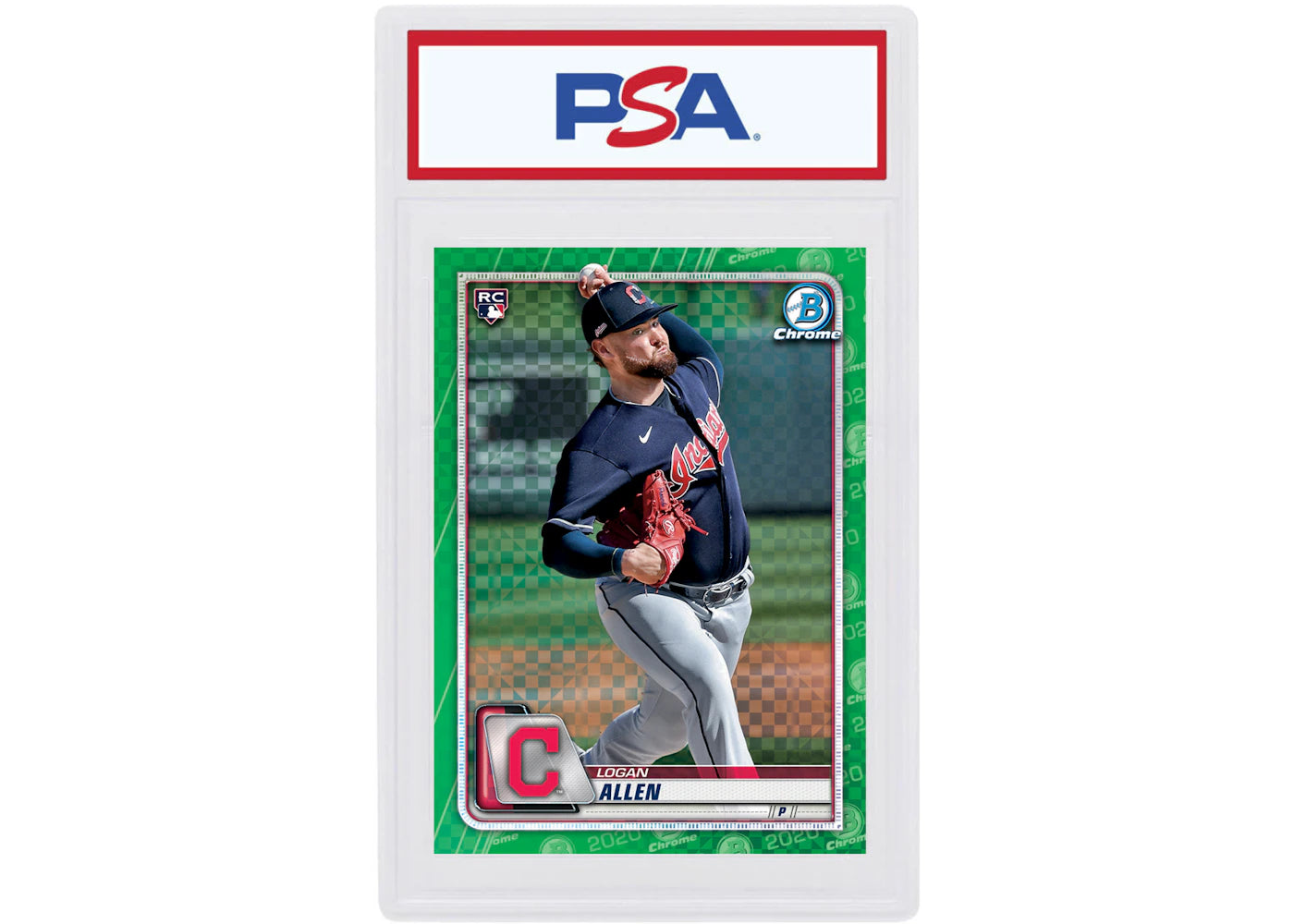 Logan Allen 2020 Bowman Chrome X Rookie Green X-Fractor /31 #15 (PSA or BGS Graded)