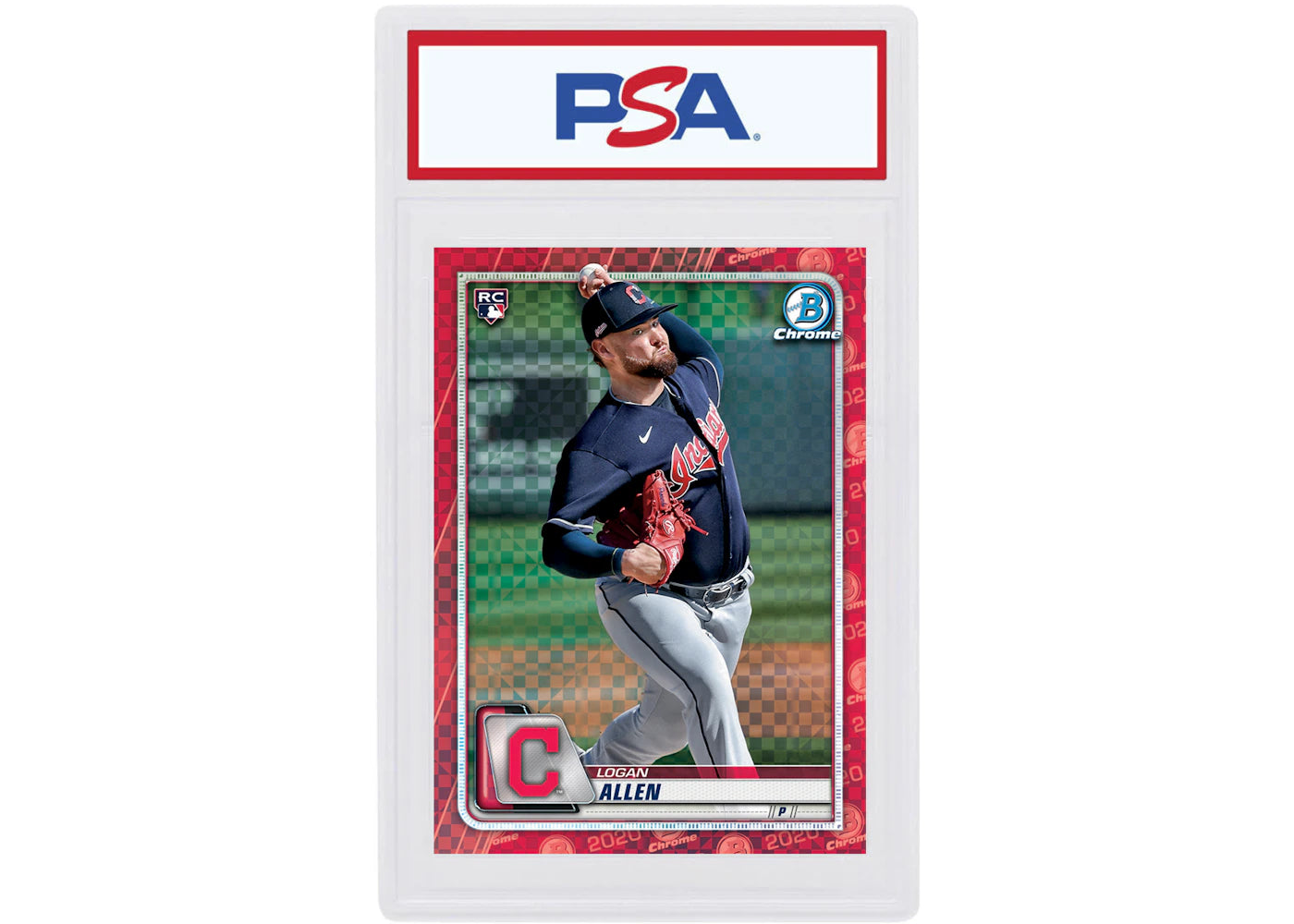 Logan Allen 2020 Bowman Chrome X Rookie Red X-Fractor 1/1 #15 (PSA or BGS Graded)