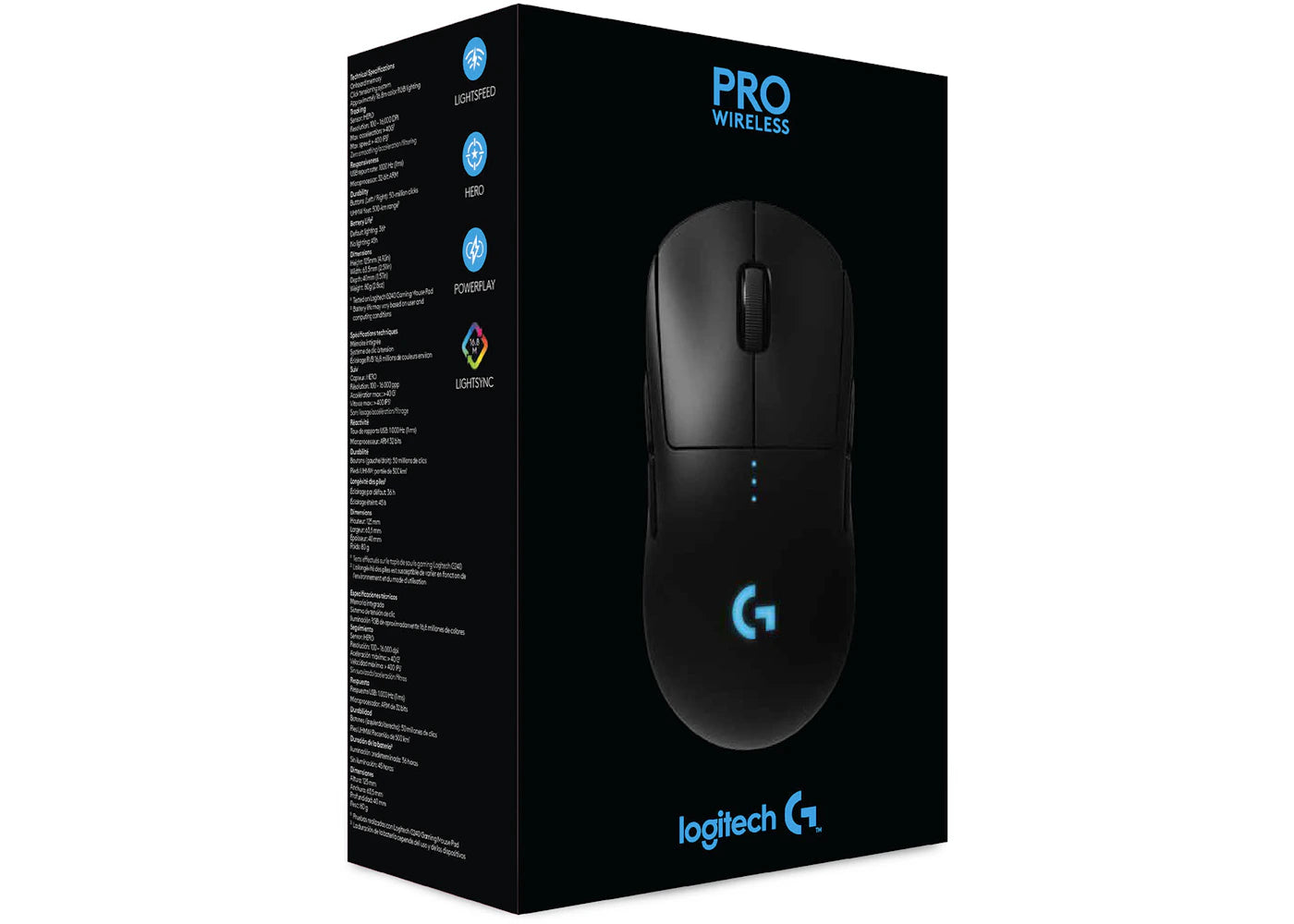 Logitech G PRO RGB Wireless Optical Gaming Mouse 910-005270 Black