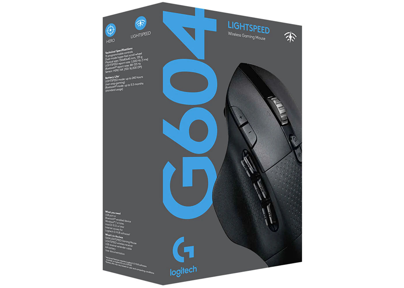 Logitech G604 LIGHTSPEED Wireless Optical Gaming Mouse 910-005622