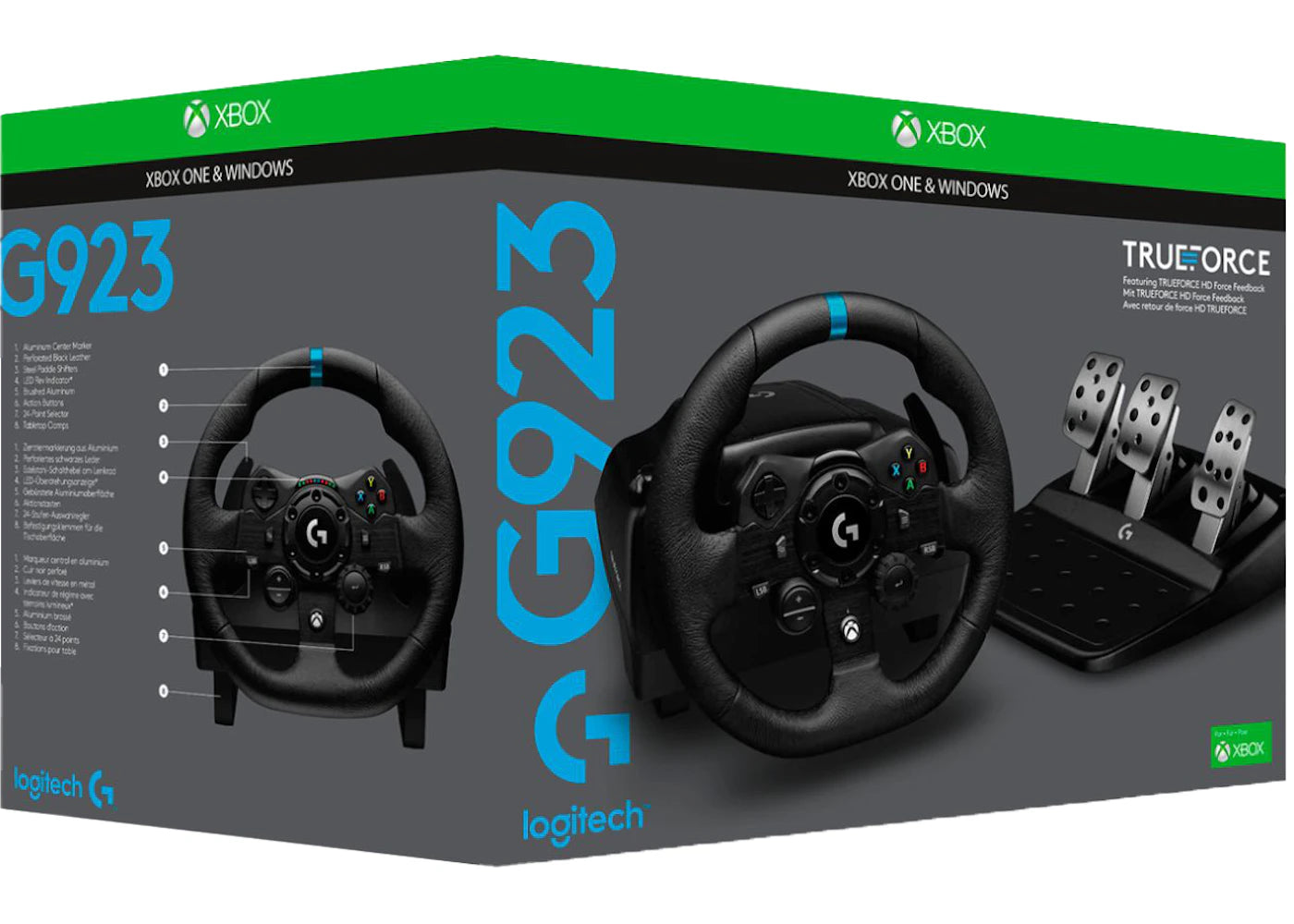 Logitech Xbox G923 Racing Wheel and Pedals 941-000156 / 941-000158