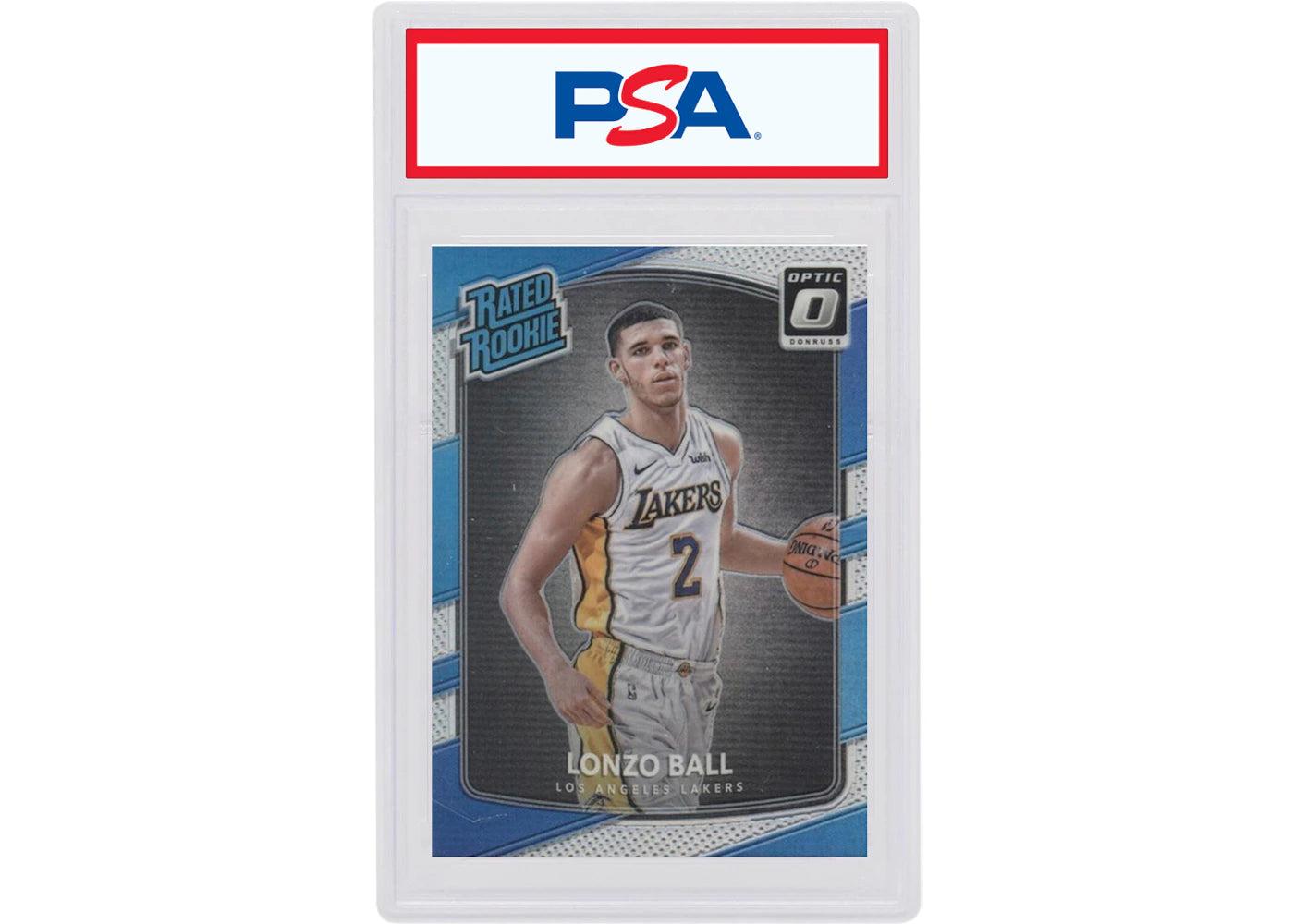 Lonzo Ball 2017 Donruss Optic Rookie Holo #199 (PSA or BGS Graded)