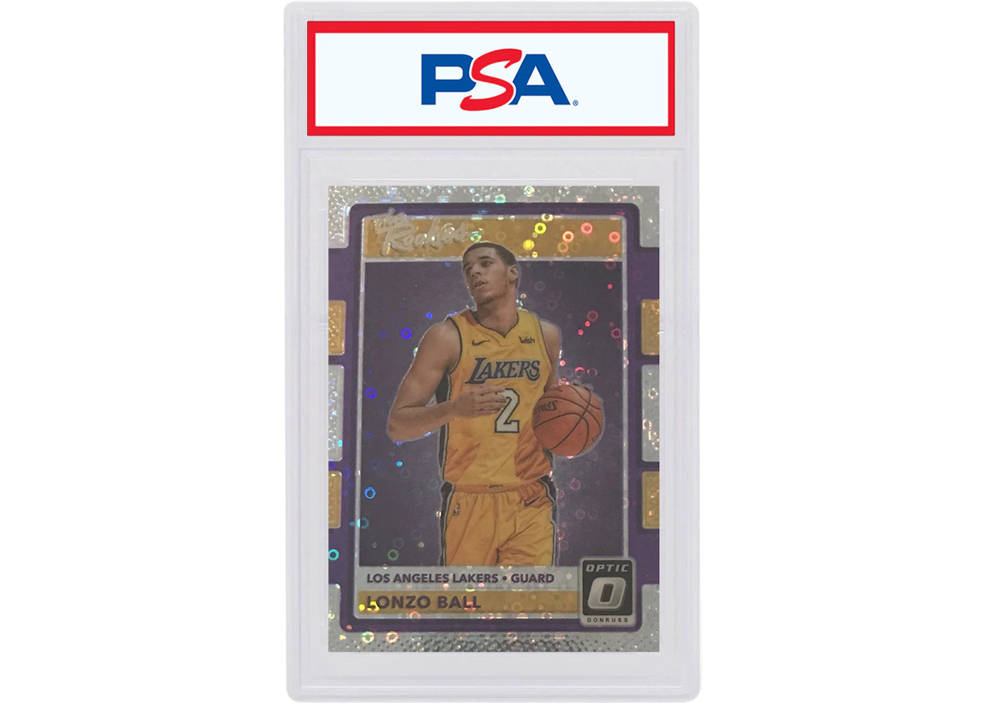 Lonzo Ball 2017 Donruss Optic The Rookies Rookie Fast Break Holo #2 (PSA or BGS Graded)