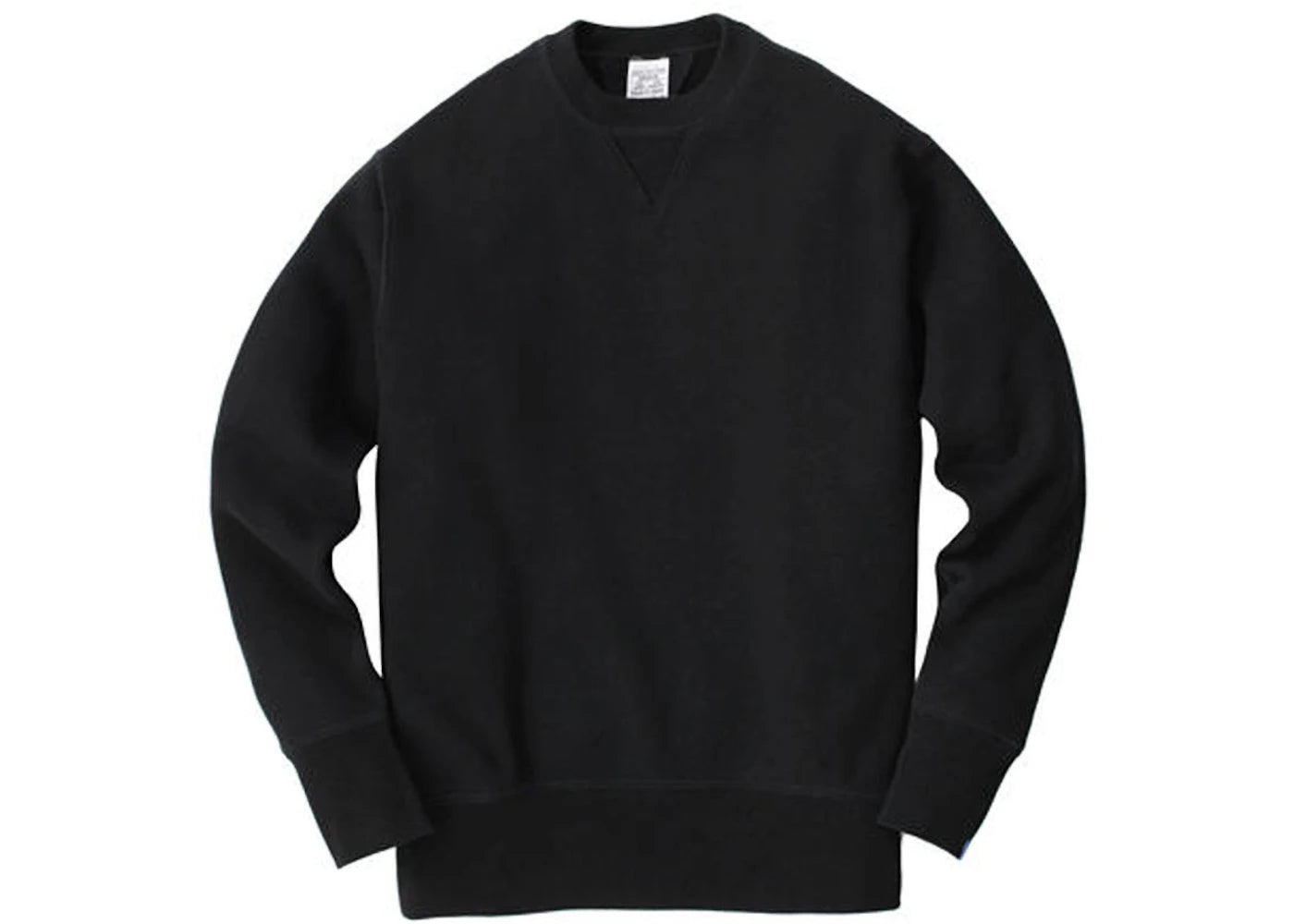Loopwheeler LW01 Round Body Loop Knit Crew Sweatshirt Black