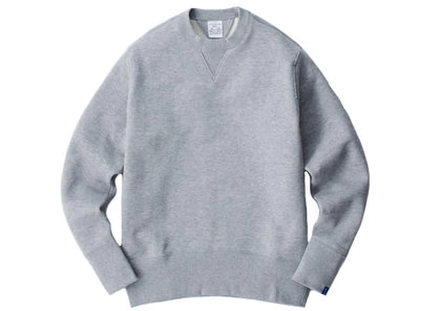 Loopwheeler LW01 Round Body Loop Knit Crew Sweatshirt Grey Melange