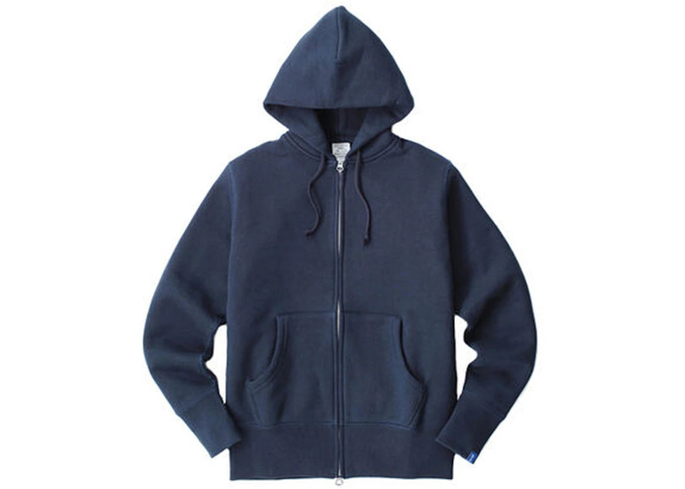 Loopwheeler LW09 Round Body Loop Woven Zip Hoodie Marine Navy