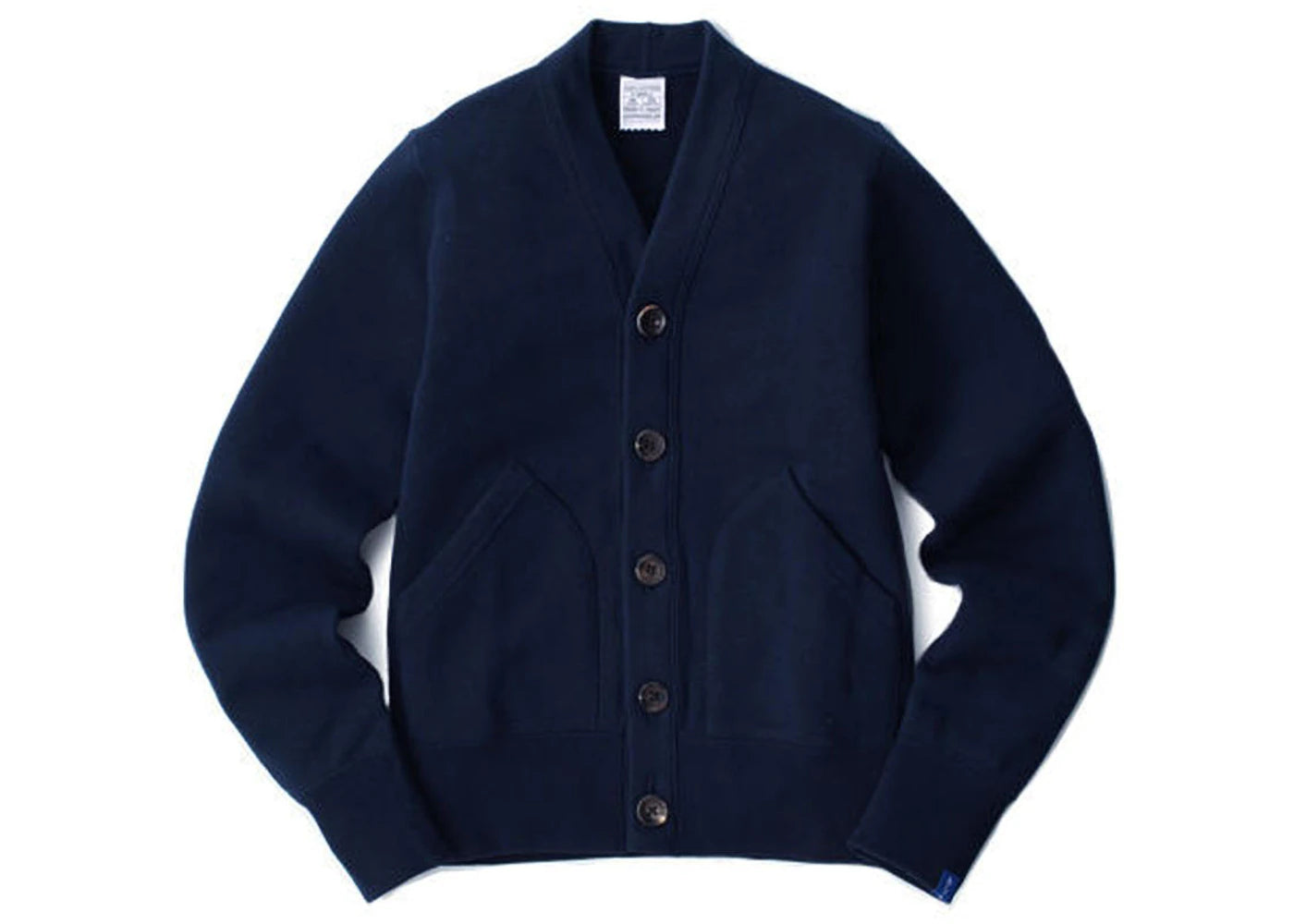 Loopwheeler LW180 Loop Knit Cardigan Marine Navy