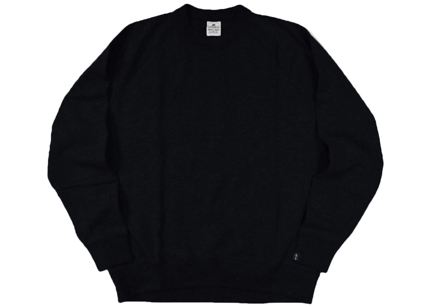 Loopwheeler LW313 Loop Knit Relaxed Fit Crew Sweatshirt Black