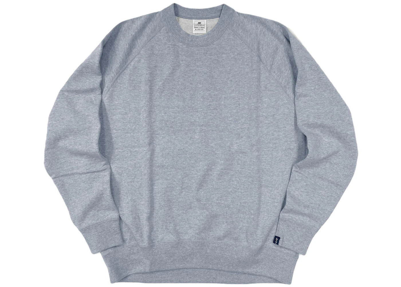 Loopwheeler LW313 Loop Knit Relaxed Fit Crew Sweatshirt Grey Melange