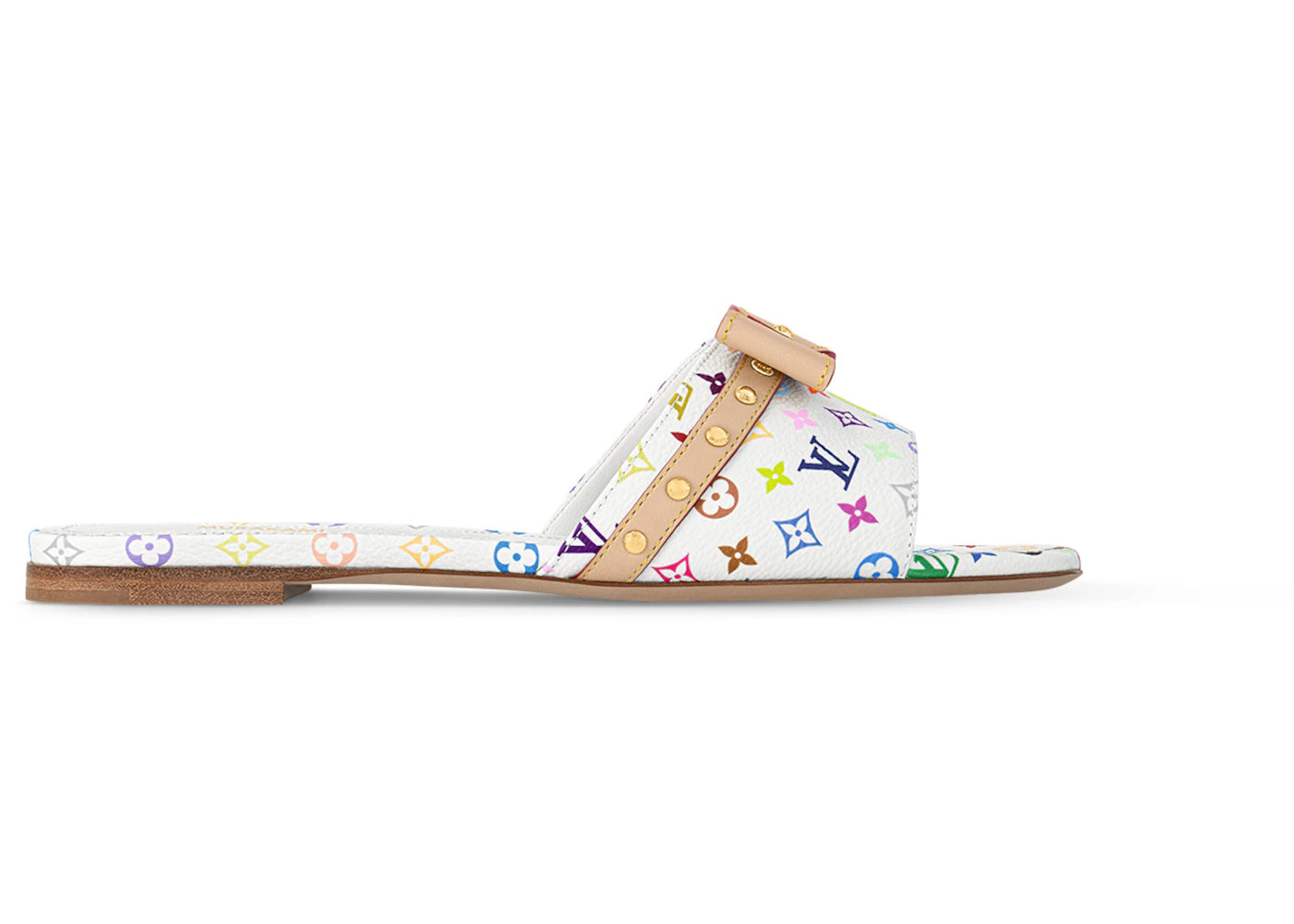 Louis Vuitton 6AM Flat Mule Takashi Murakami White (Women's)