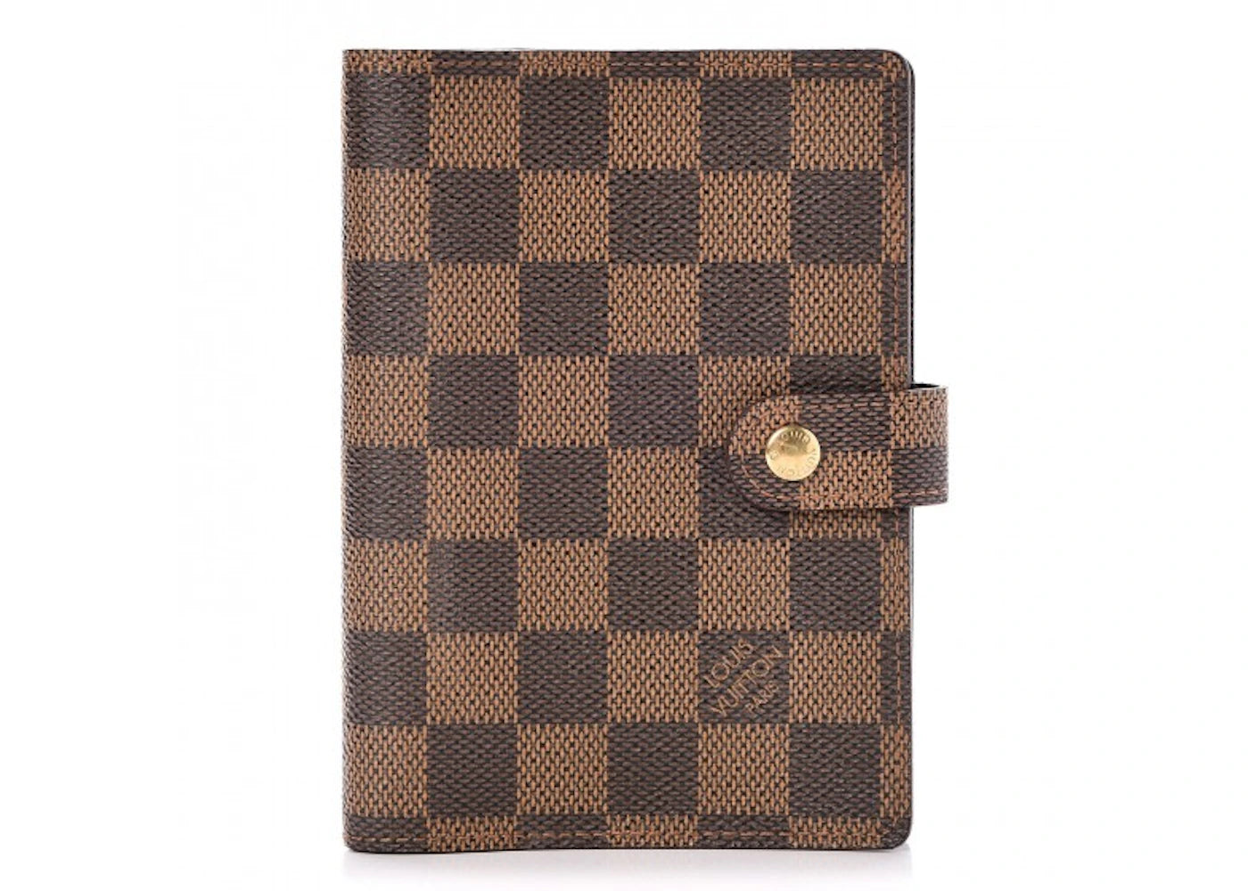 Louis Vuitton Agenda Cover Small Ring Damier Ebene Brown