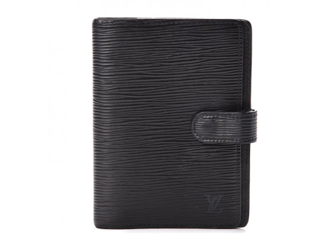 Louis Vuitton Agenda Cover Small Ring Epi Noir Black