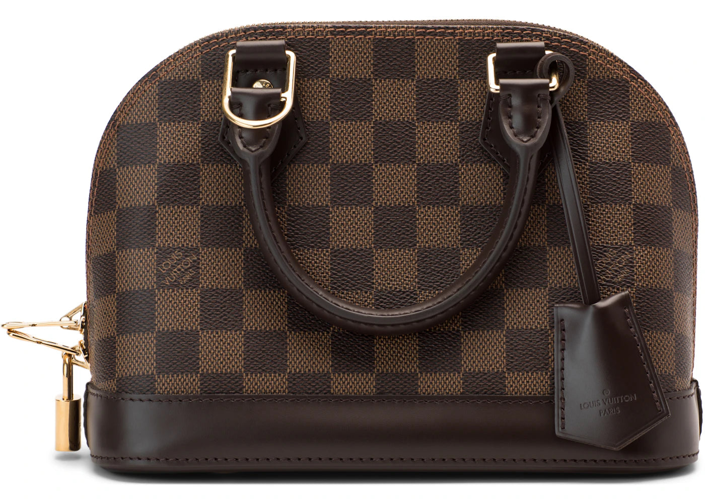 Louis Vuitton Alma Damier Ebene BB Cerise Lining