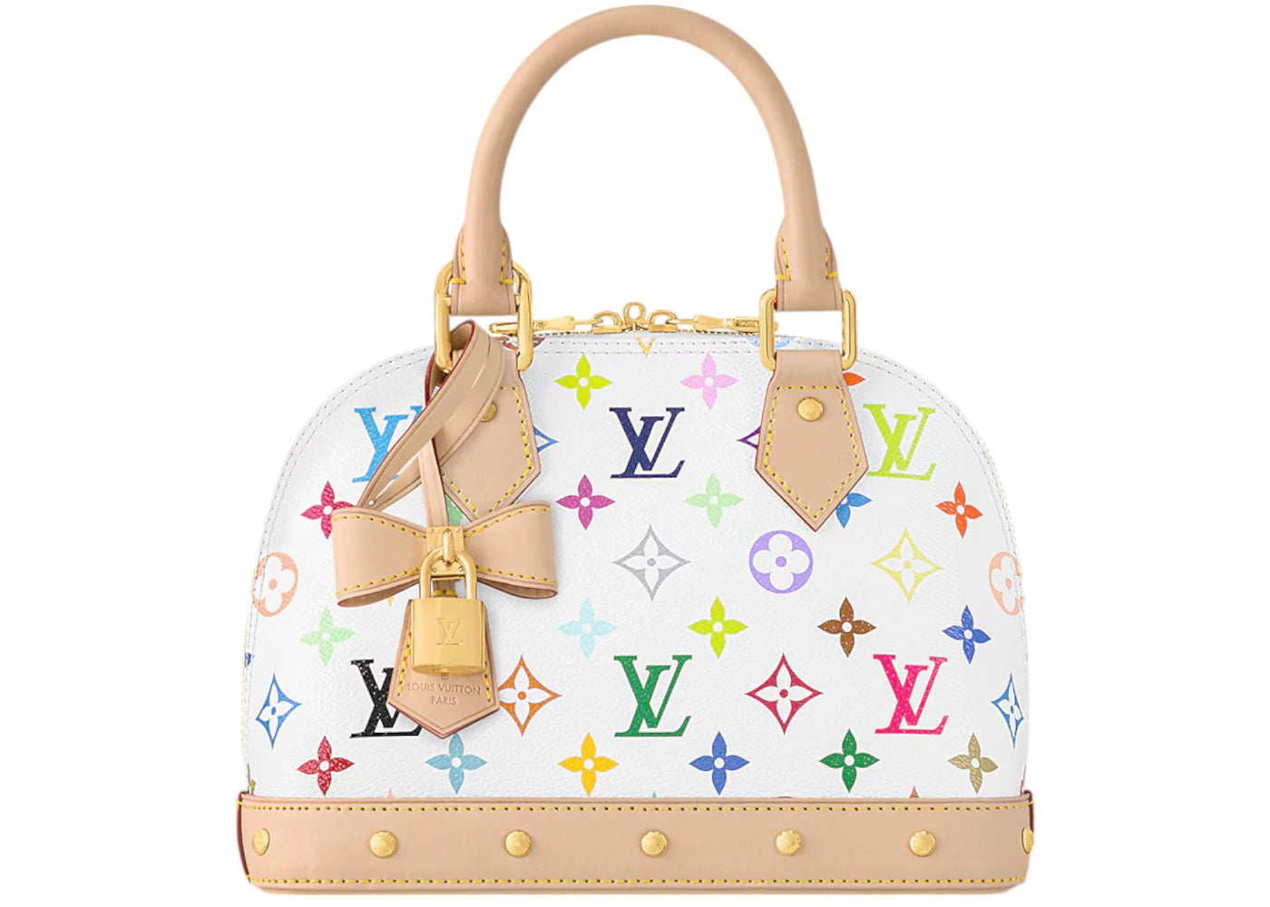 Louis Vuitton x Takashi Murakami Alma BB White Multicolored