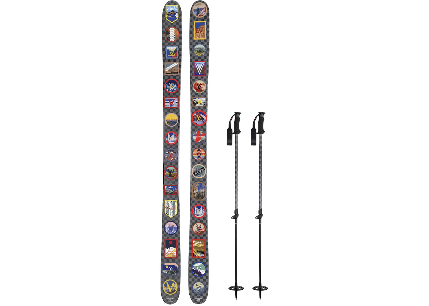 Louis Vuitton Alpes Skis R98007 Black