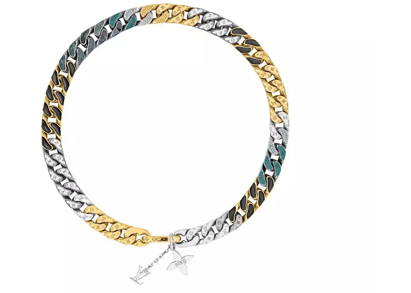 Louis Vuitton Around The World Exclusive LV Chain Links Necklace (Hong Kong) Multicolor