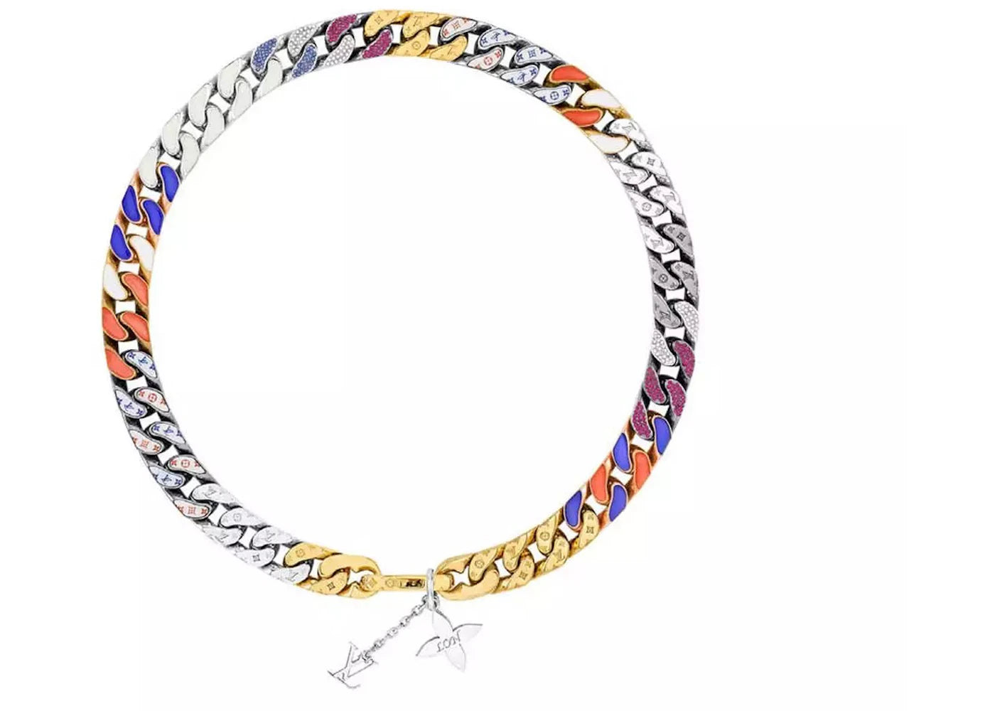 Louis Vuitton Around The World Exclusive LV Chain Links Necklace (London) Multicolor