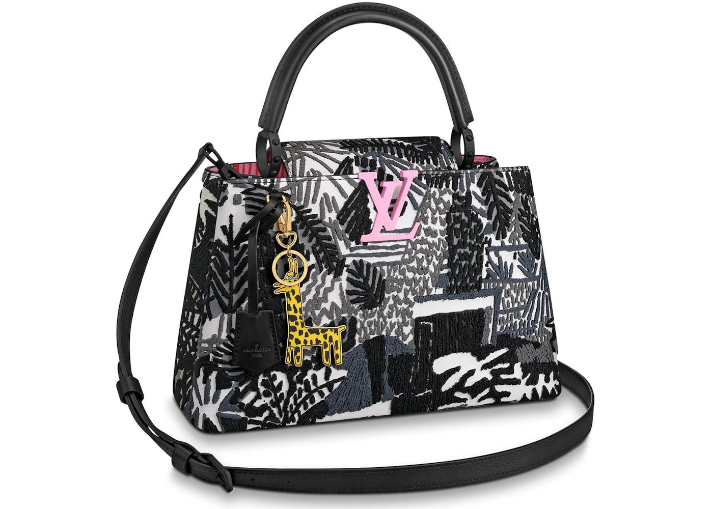 Louis Vuitton ArtyCapucines Jonas Wood PM Black/White